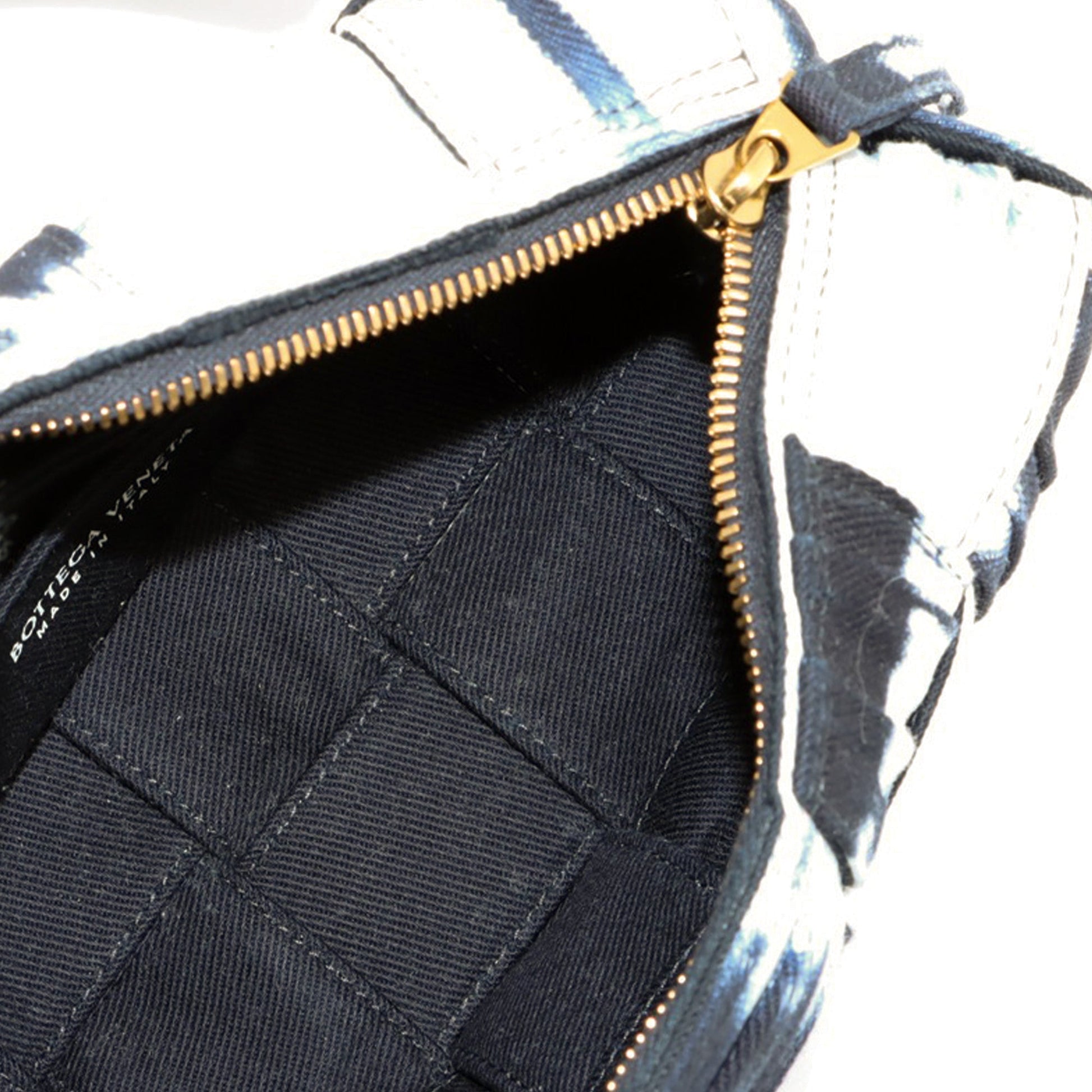 Bottega Veneta Denim Intrecciato Tie Dye Brick Cassette