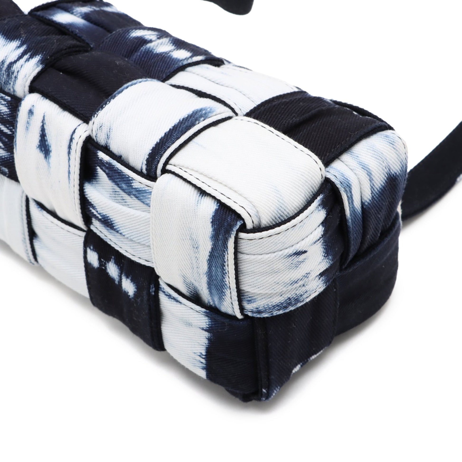 Bottega Veneta Denim Intrecciato Tie Dye Brick Cassette