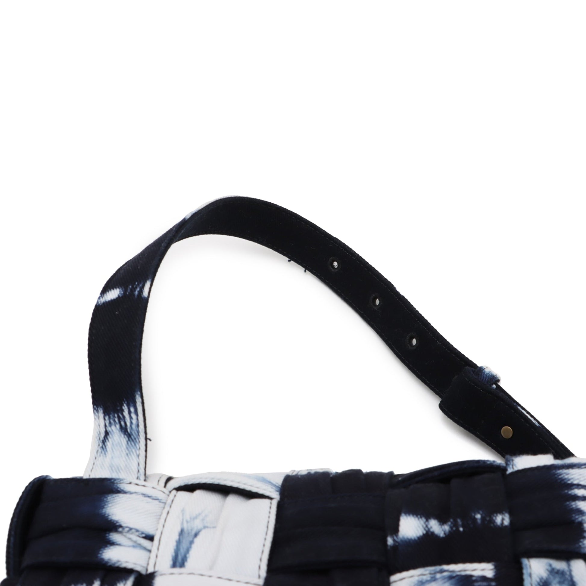 Bottega Veneta Denim Intrecciato Tie Dye Brick Cassette