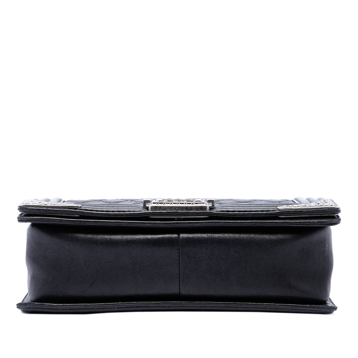 Chanel Paris Dallas Medium Quilted Calfskin Cowboy Boy Flap — Black