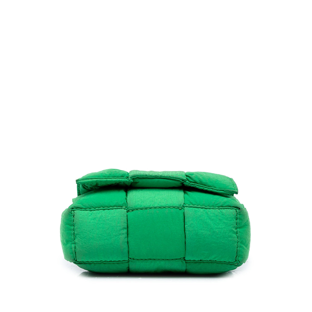 Bottega Veneta Candy Nylon Intrecciato Padded Tech Cassette Crossbody — Green