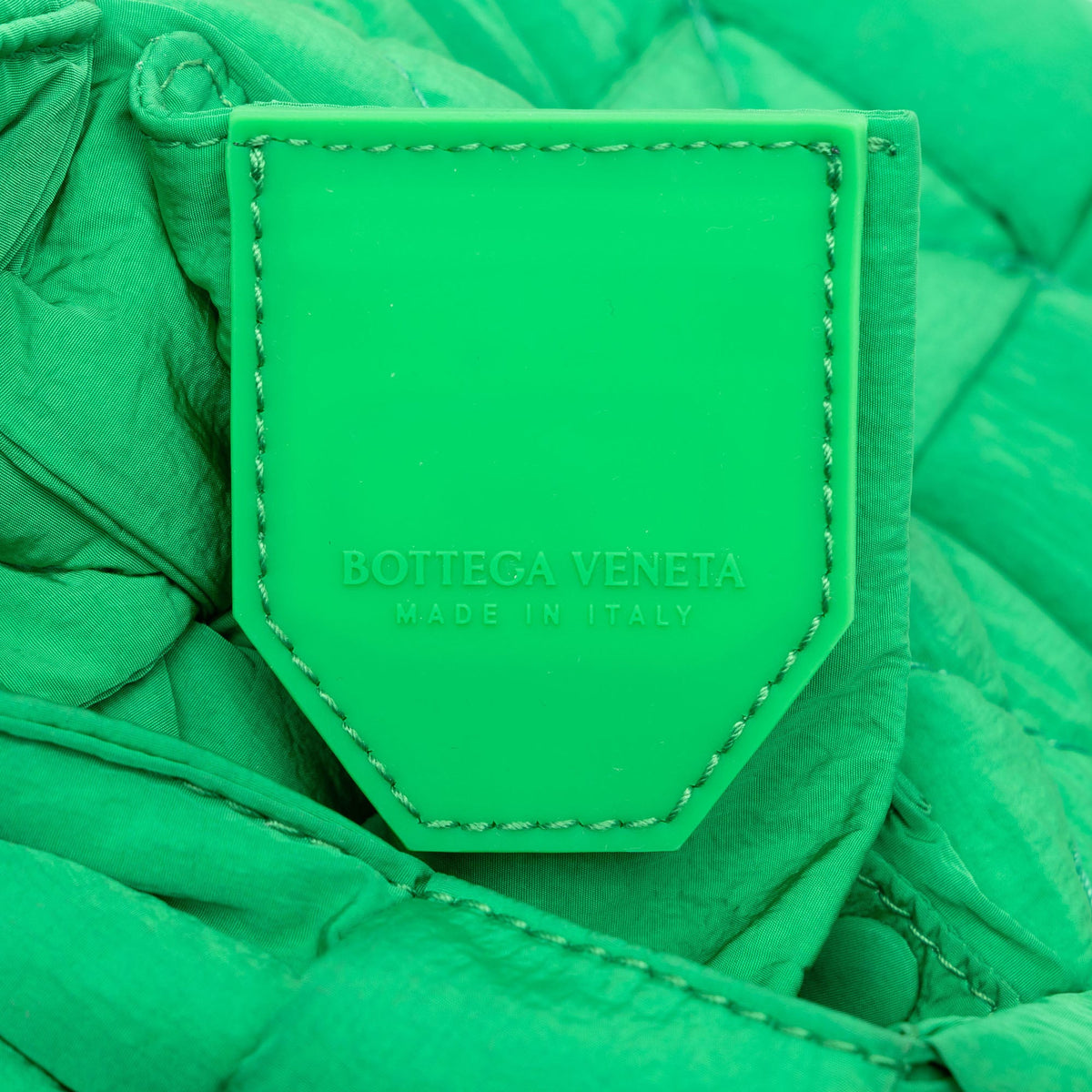 Bottega Veneta Candy Nylon Intrecciato Padded Tech Cassette Crossbody — Green