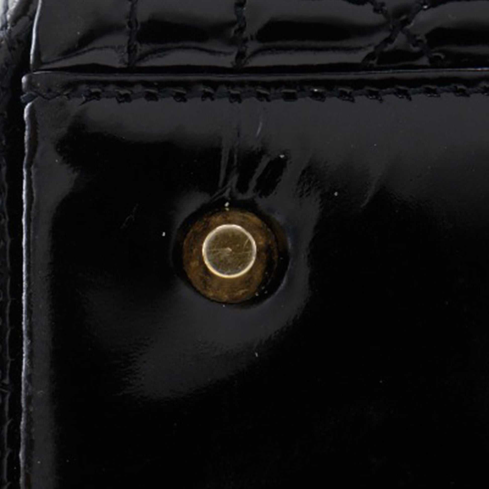 Dior Medium Patent Cannage Lady Dior