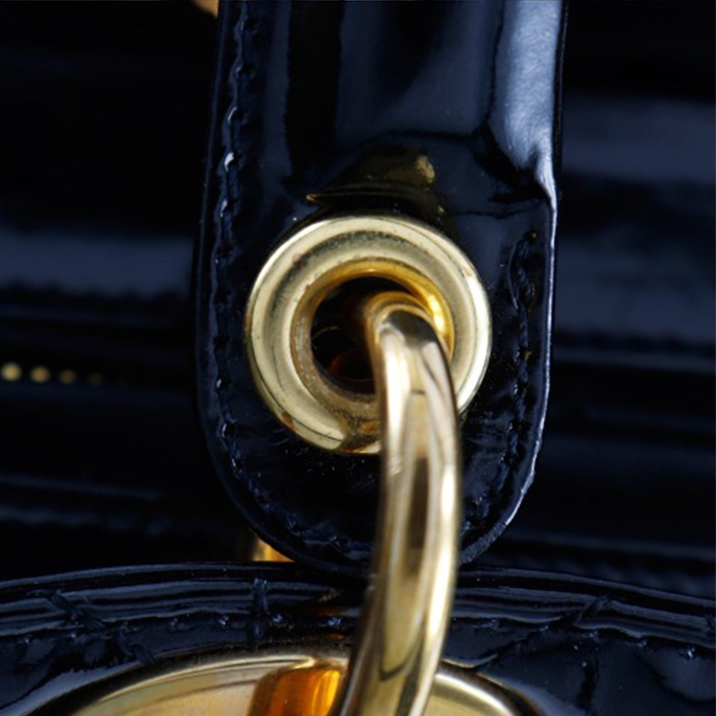Dior Medium Patent Cannage Lady Dior