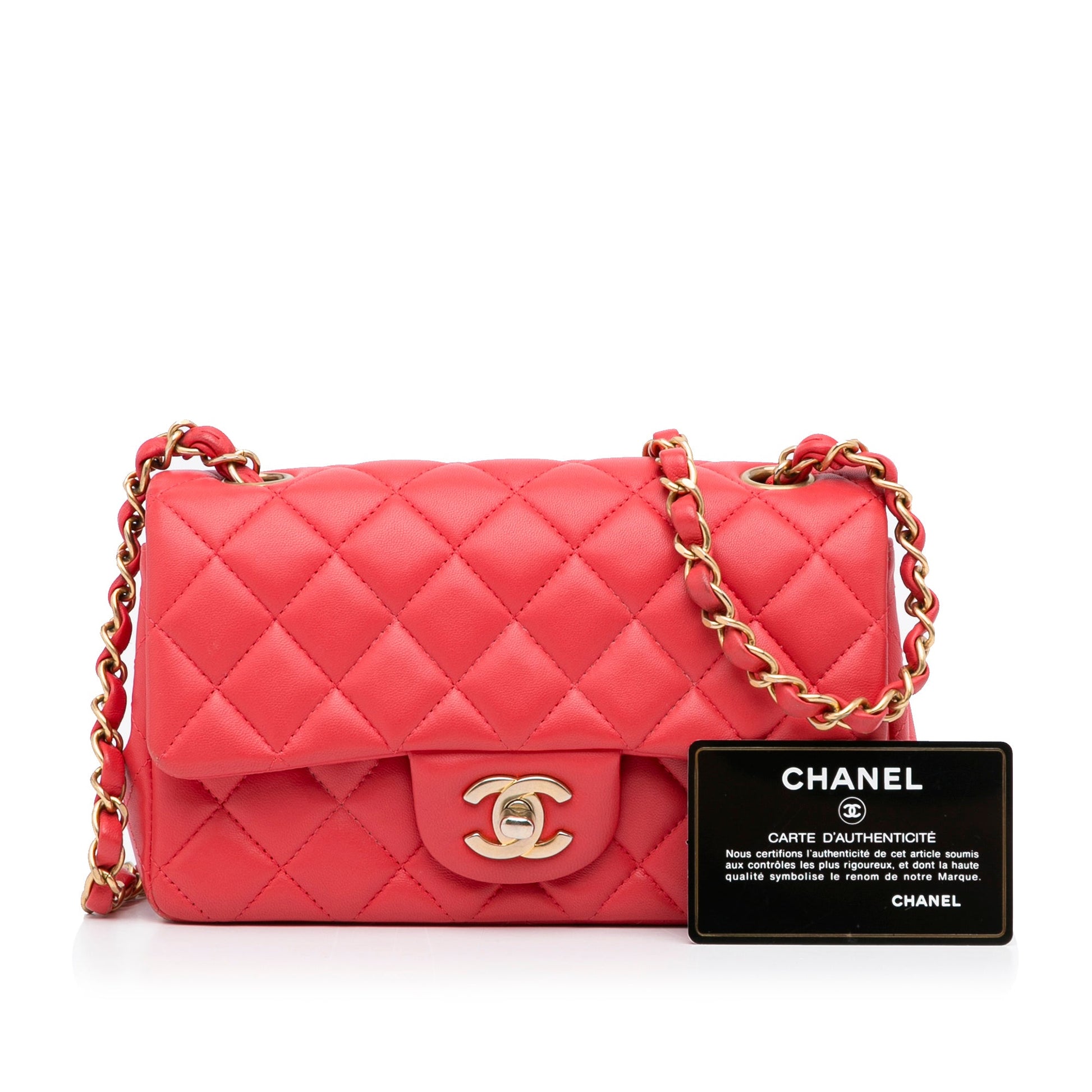 Chanel Mini Rectangular Classic Lambskin Single Flap