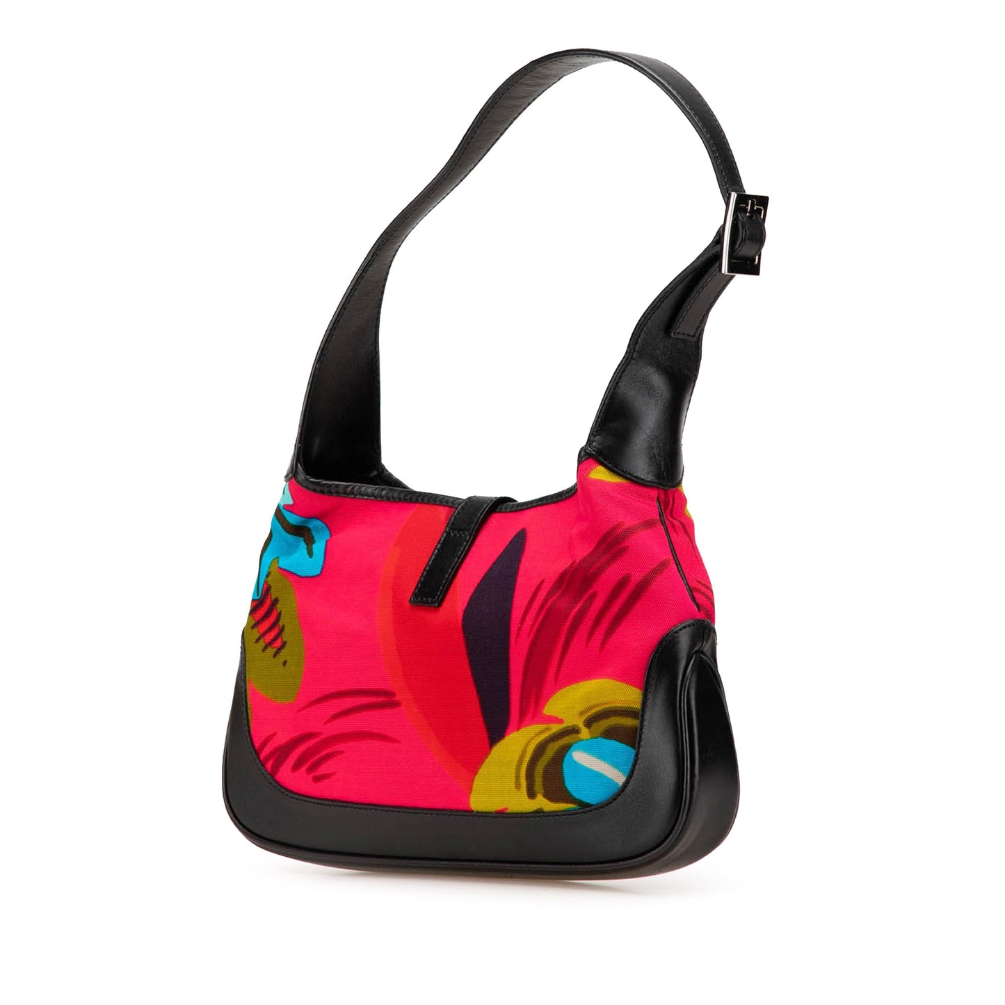 Gucci Printed Canvas Jackie Shoulder Bag