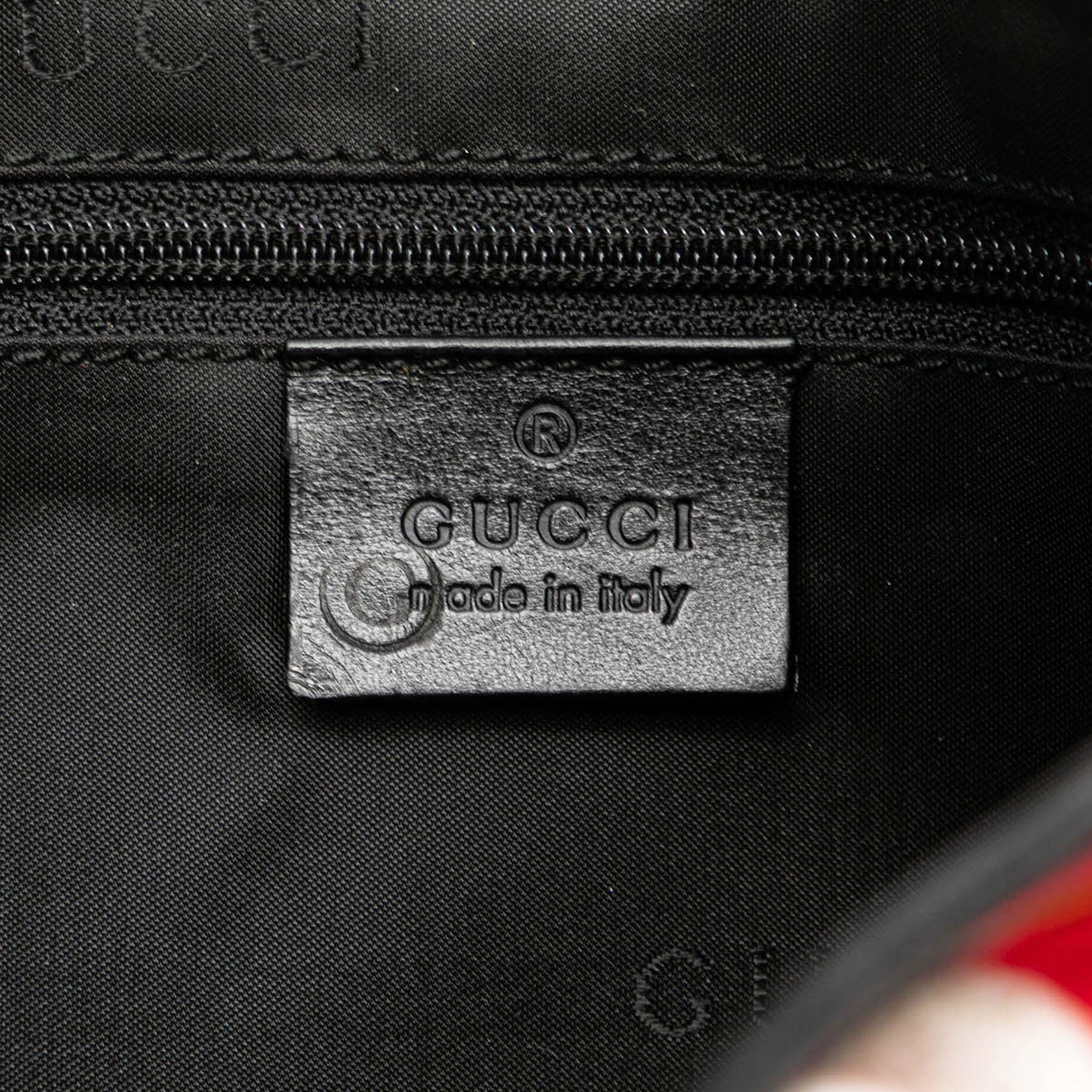 Gucci Printed Canvas Jackie Shoulder Bag