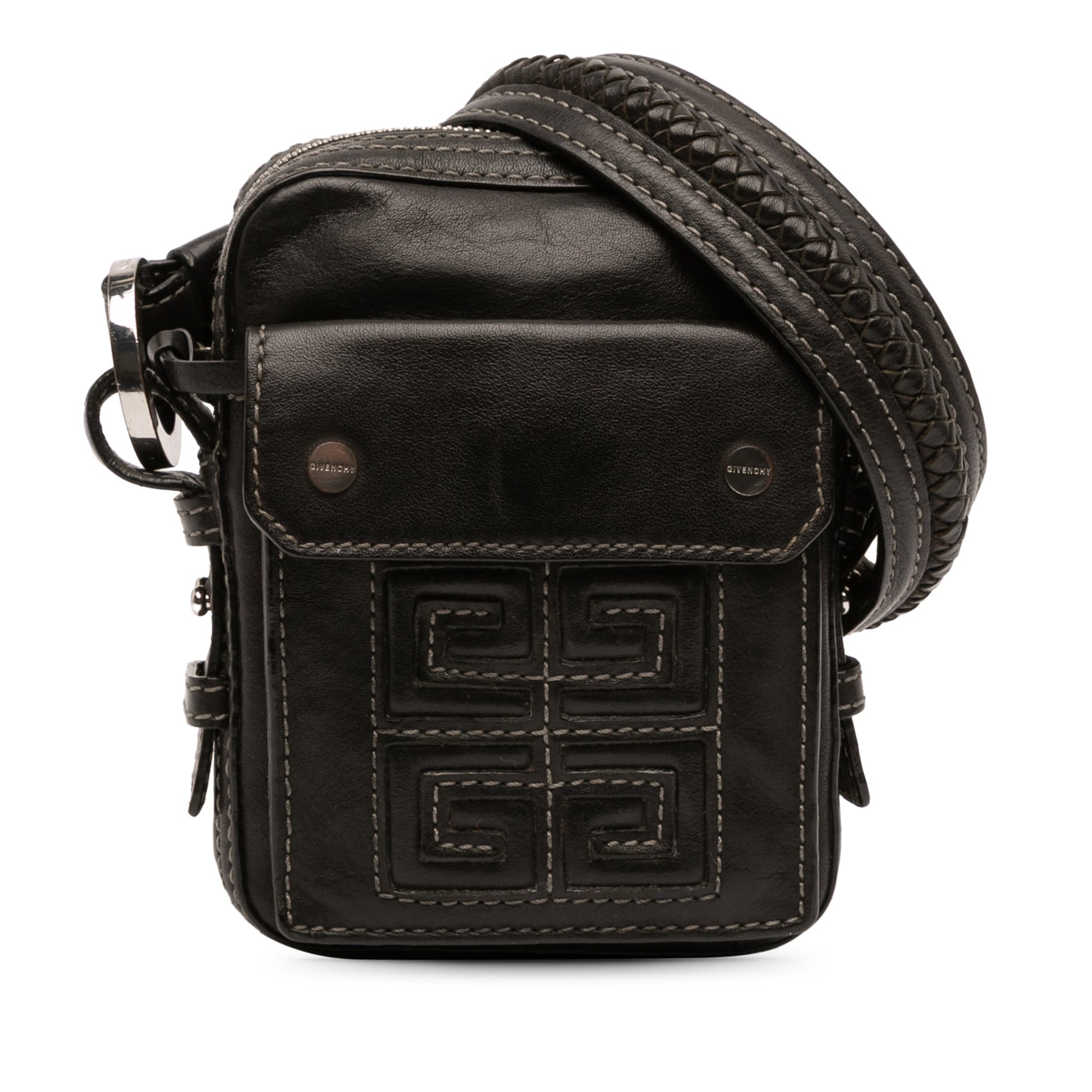 Givenchy 4G Embossed Leather Crossbody