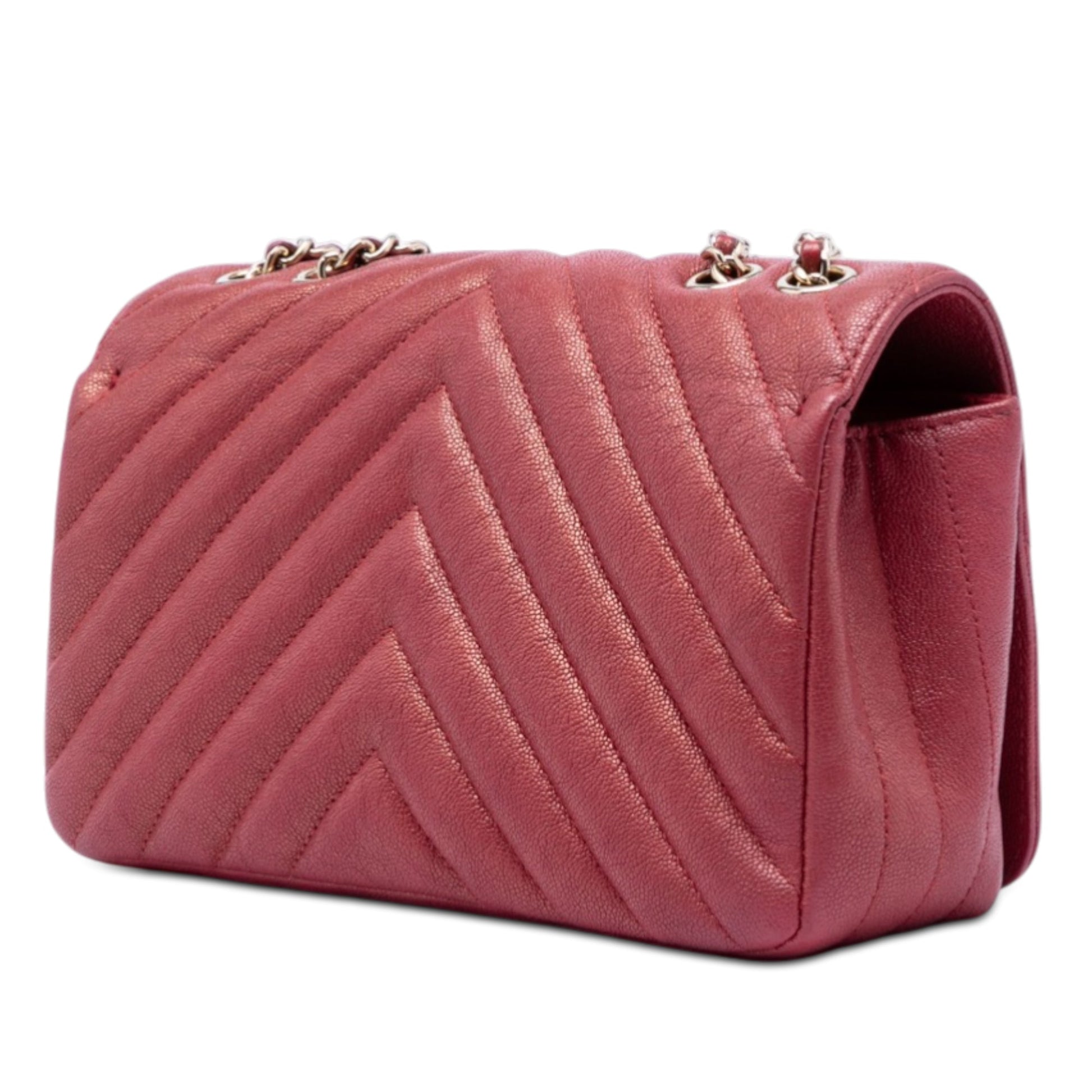 Chanel Small Chevron Caviar Statement Flap