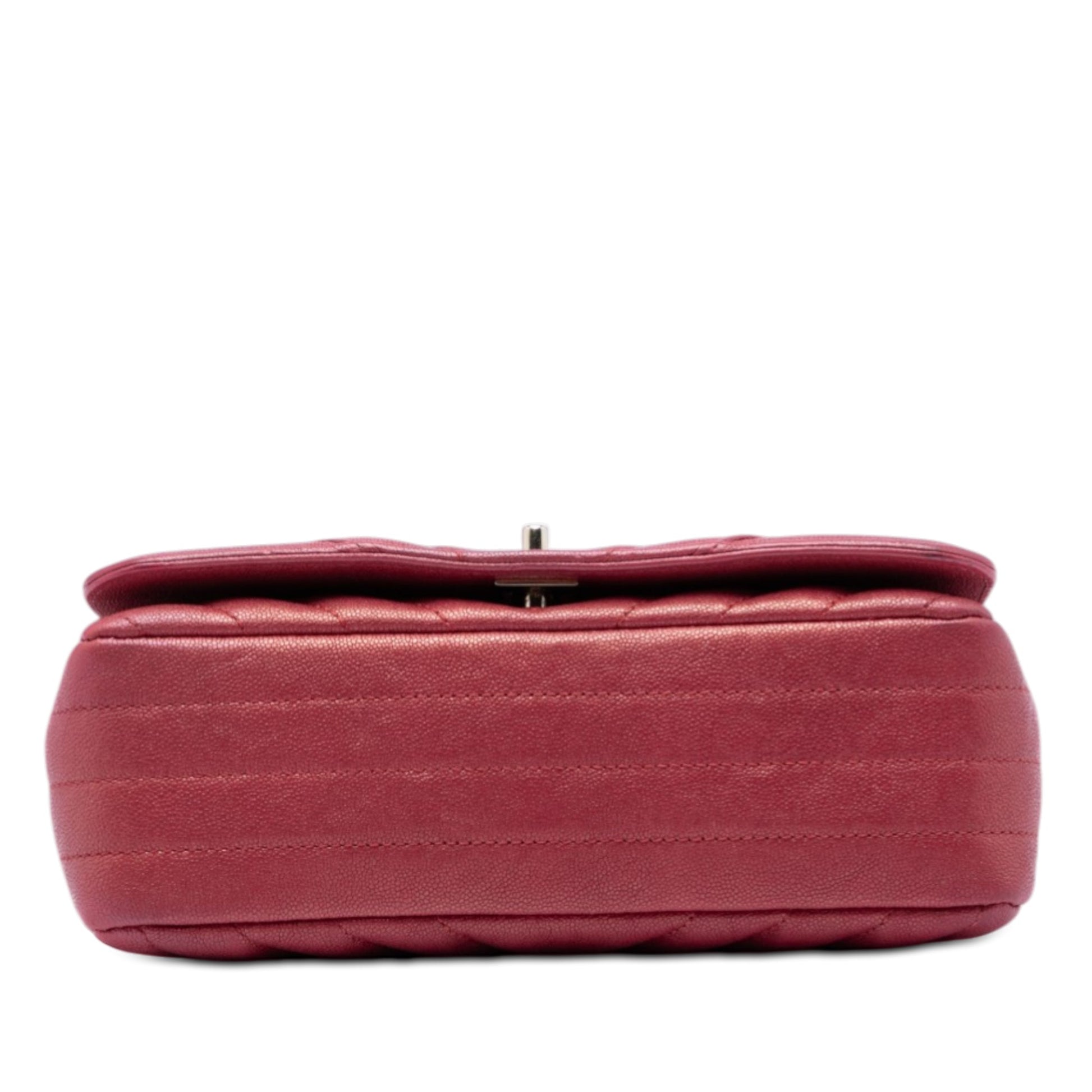 Chanel Small Chevron Caviar Statement Flap