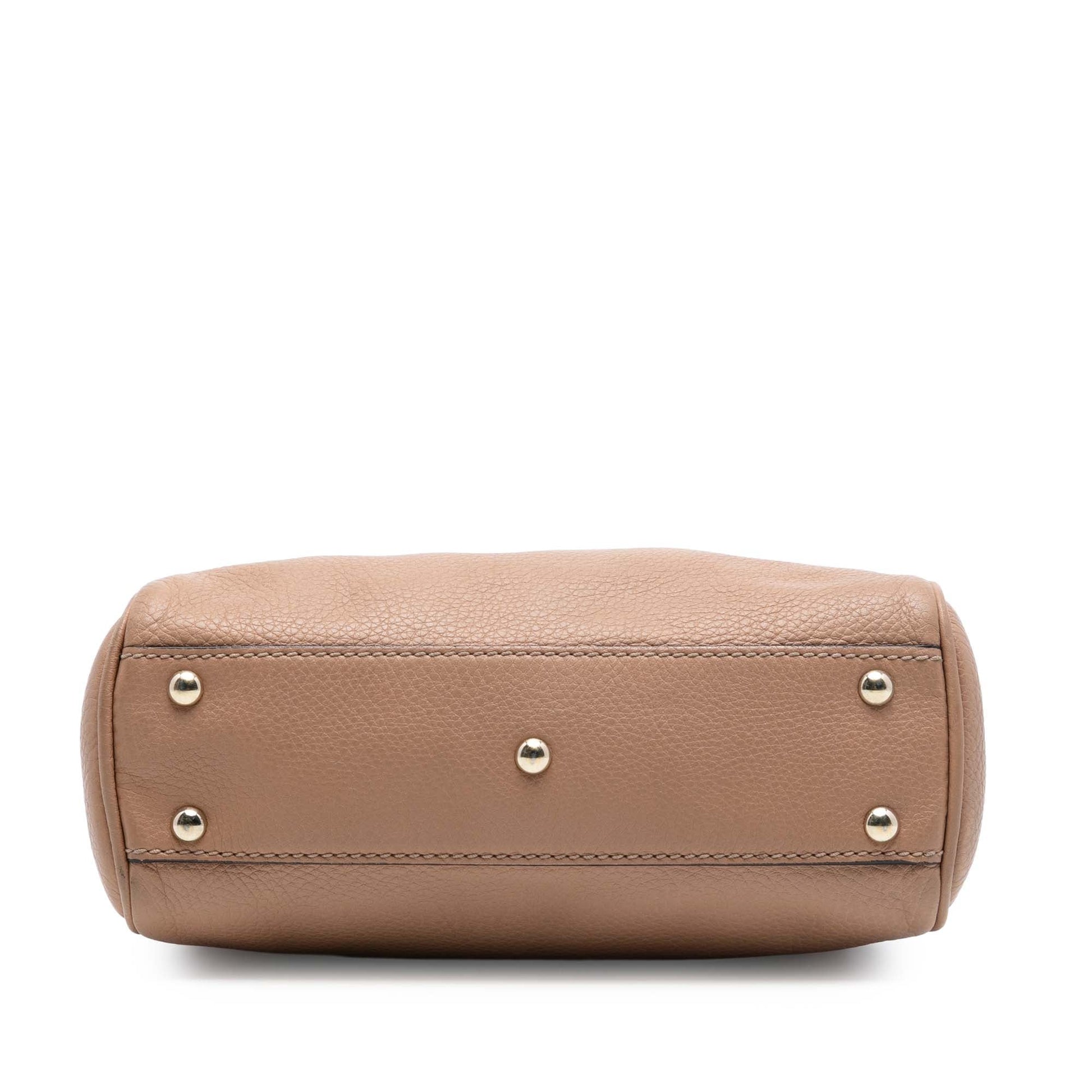 Gucci Mini Calfskin Bamboo Shopper Satchel