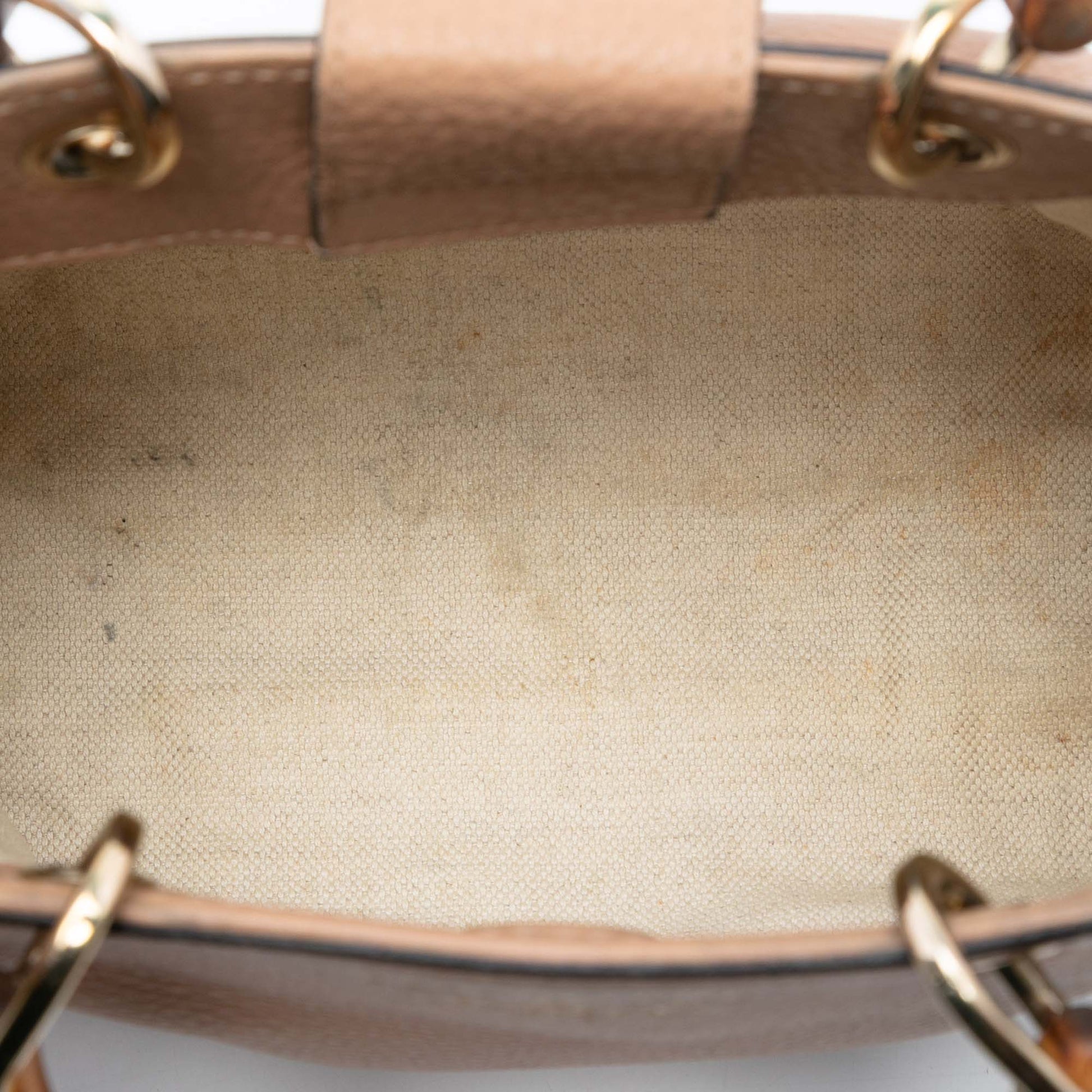 Gucci Mini Calfskin Bamboo Shopper Satchel