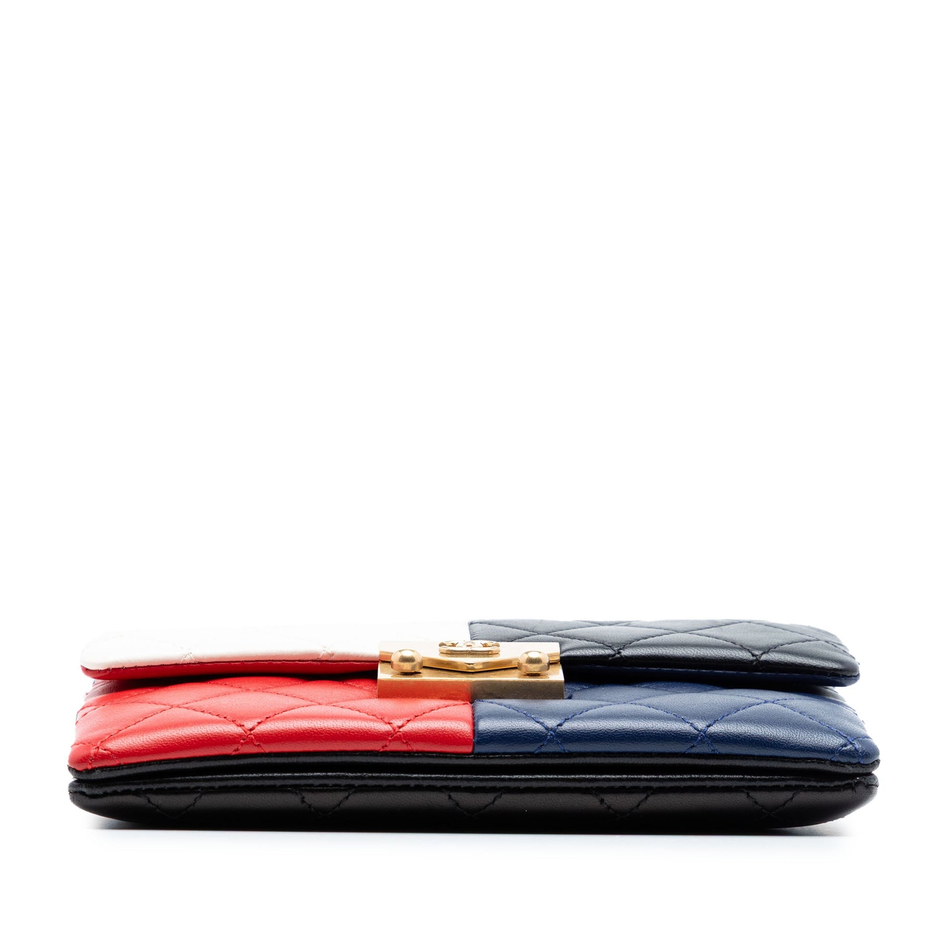 Chanel Quilted Lambskin Colorblock Pagoda Flap