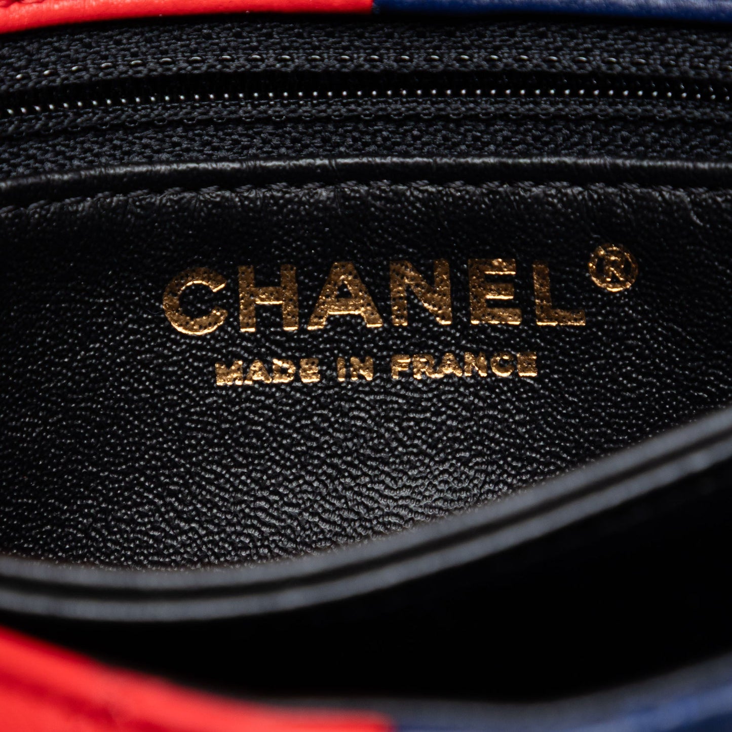 Chanel Quilted Lambskin Colorblock Pagoda Flap