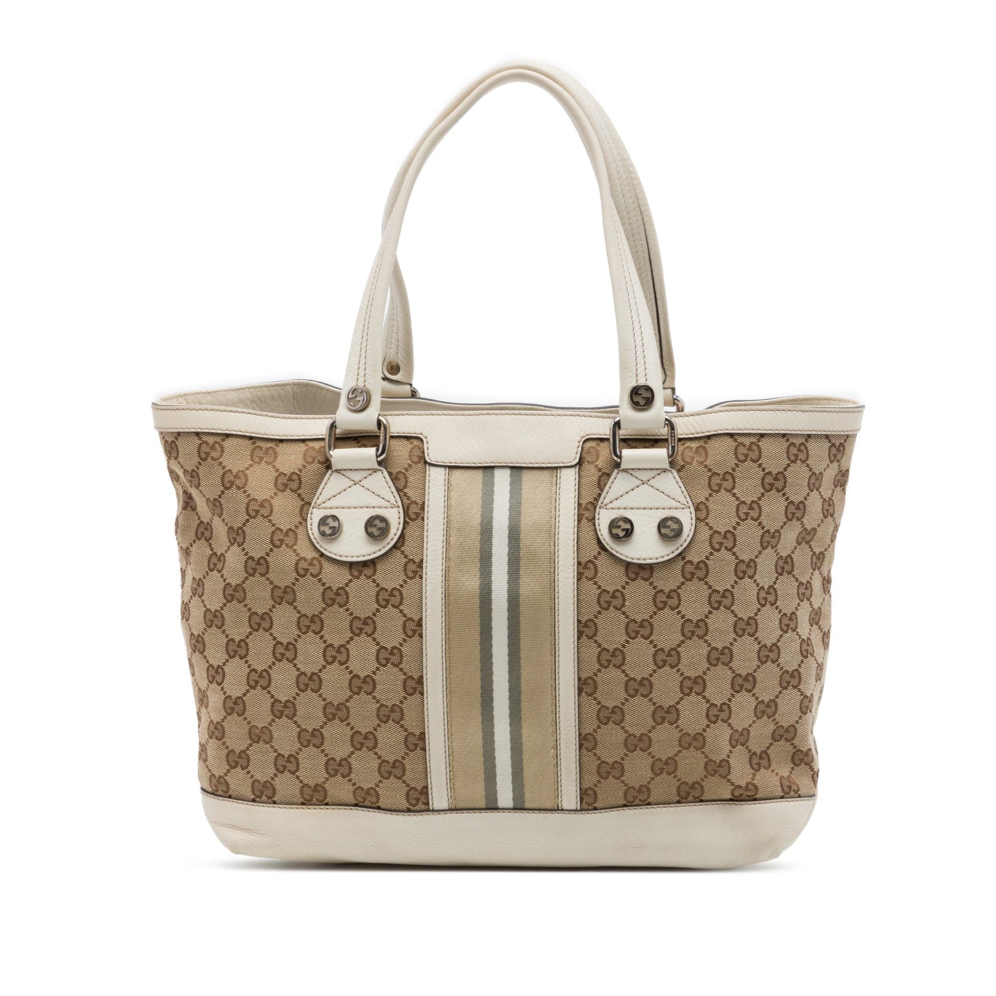 Gucci Small GG Canvas Web Libeccio Sunset Tote