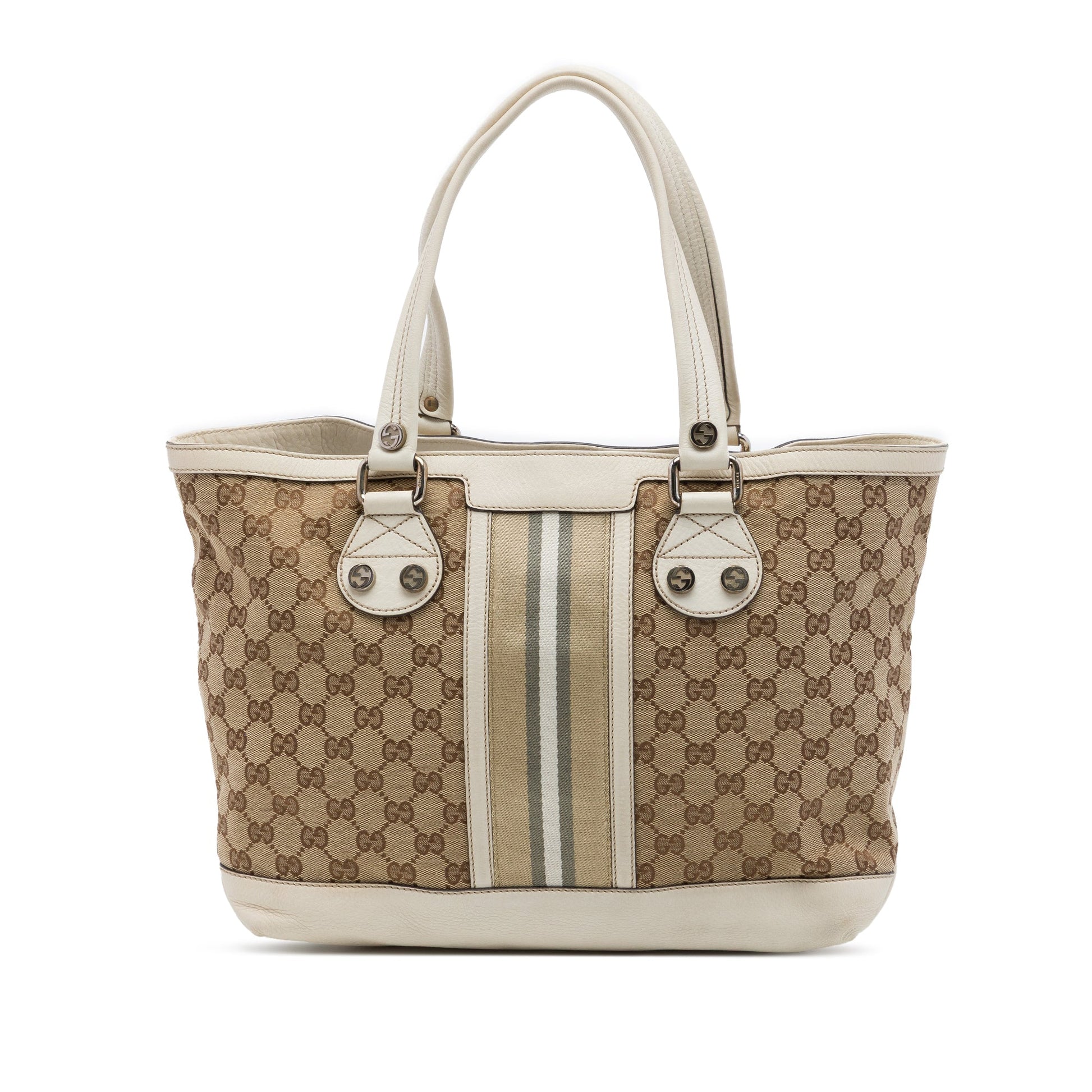 Gucci Small GG Canvas Web Libeccio Sunset Tote