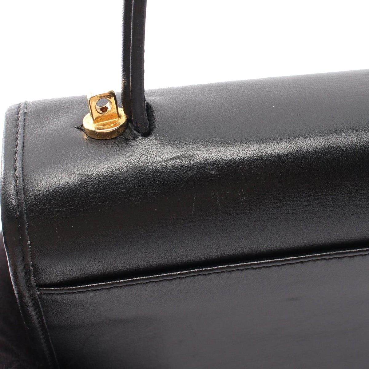 Celine Calf Leather Handbag — Black