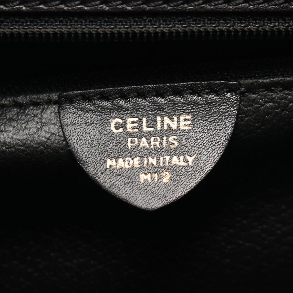 Celine Calf Leather Handbag — Black