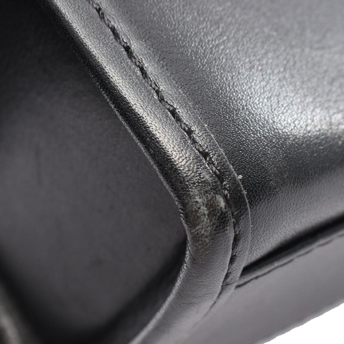 Celine Calf Leather Handbag — Black