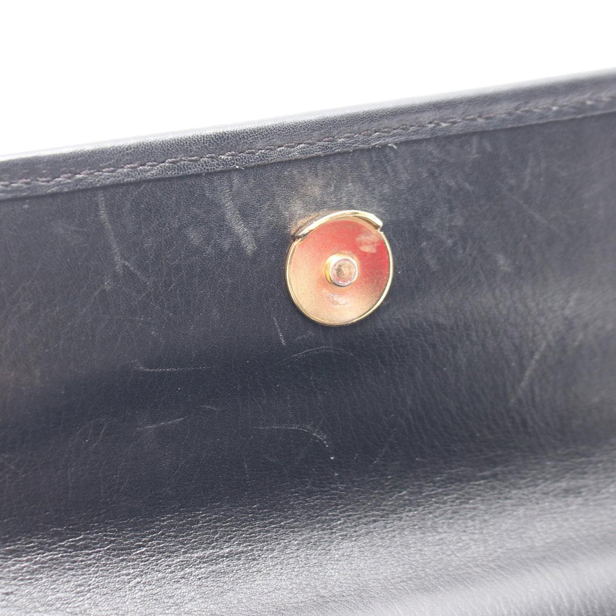 Celine Calf Leather Handbag — Black