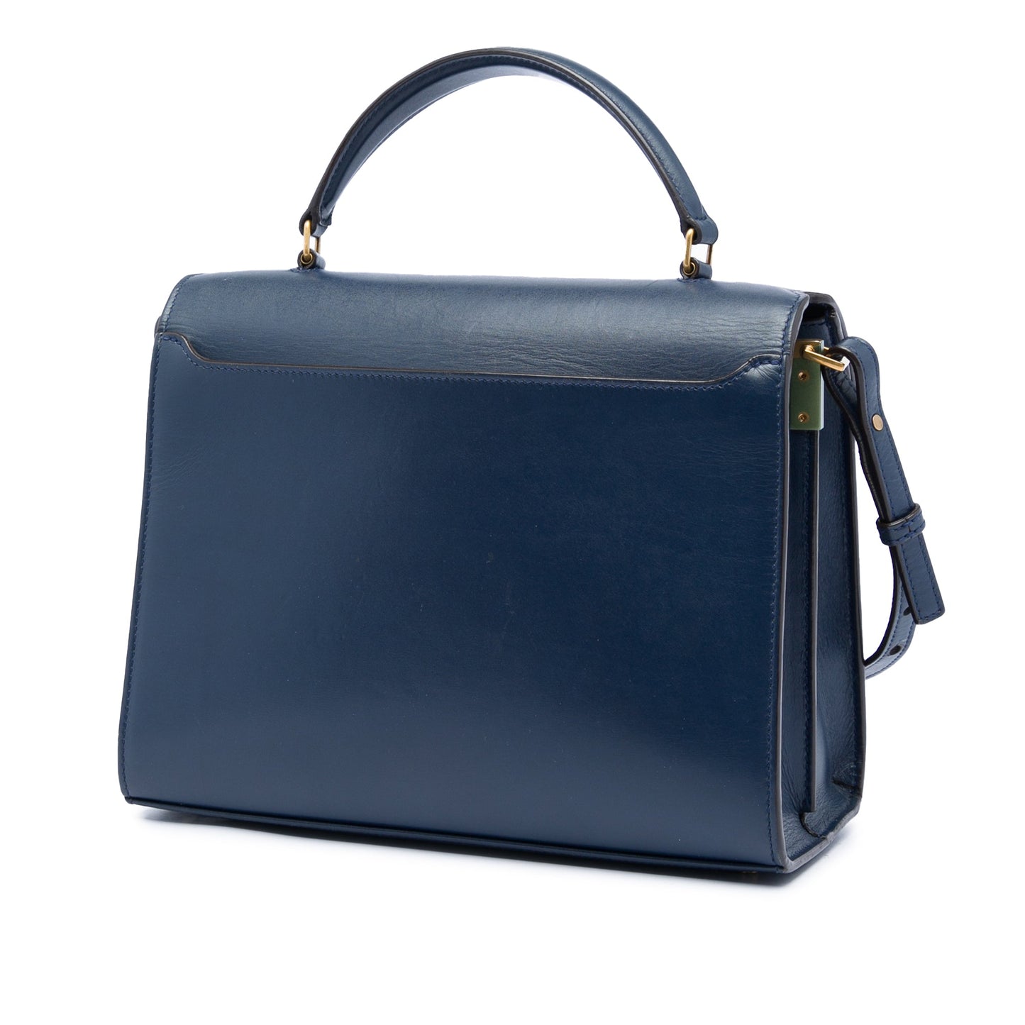 Saint Laurent Medium Calfskin and Suede Classic Monogram Cassandra Top Handle Bag