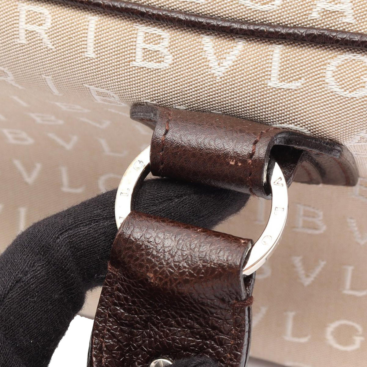 Bvlgari Logomania Handbag — Beige