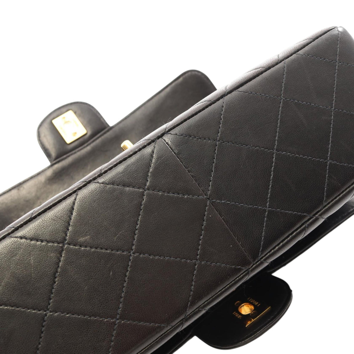 Chanel Quilted Lambskin Double Sided Flap — Black