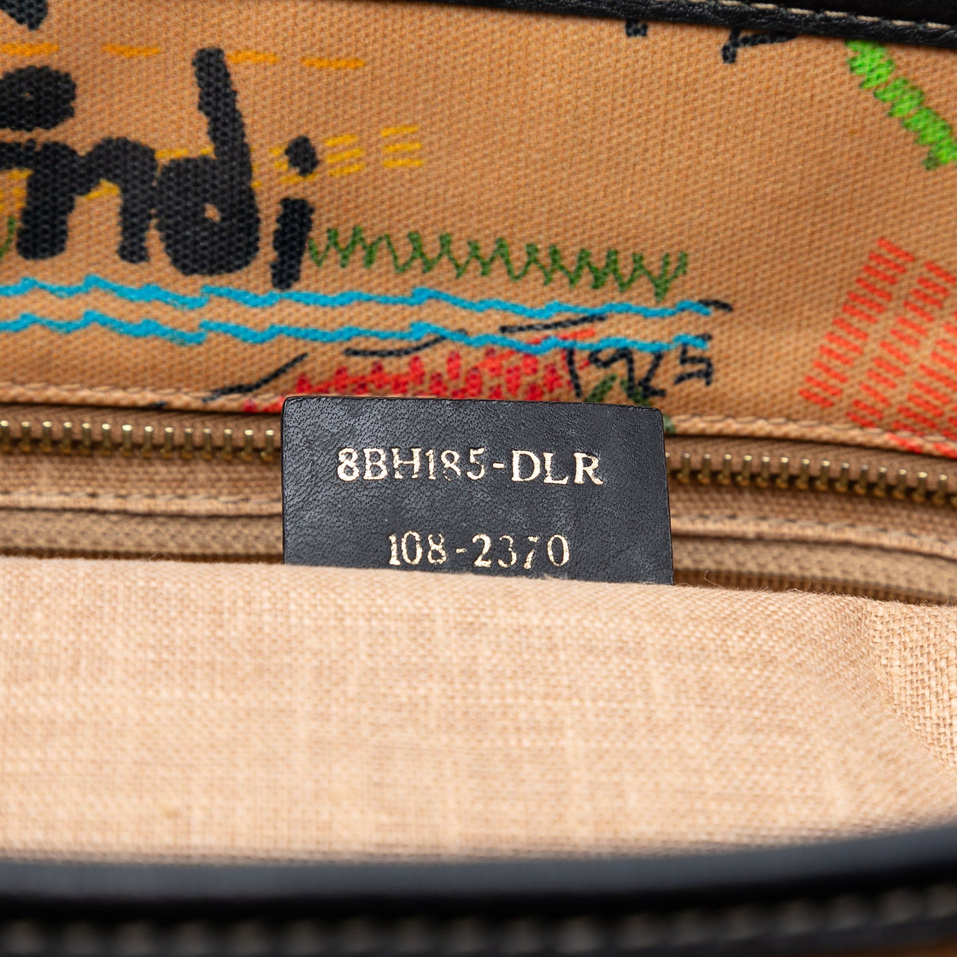 Fendi Medium Multicolore Coated Canvas Graffiti Roll Tote