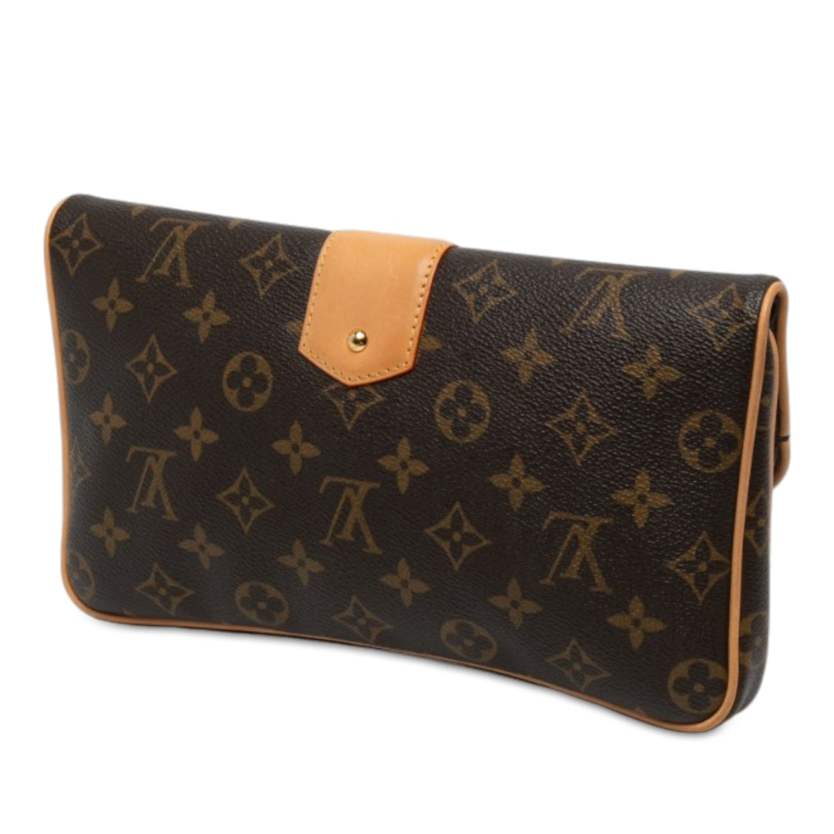 Louis Vuitton Monogram Sofia Coppola Slim Clutch — Brown
