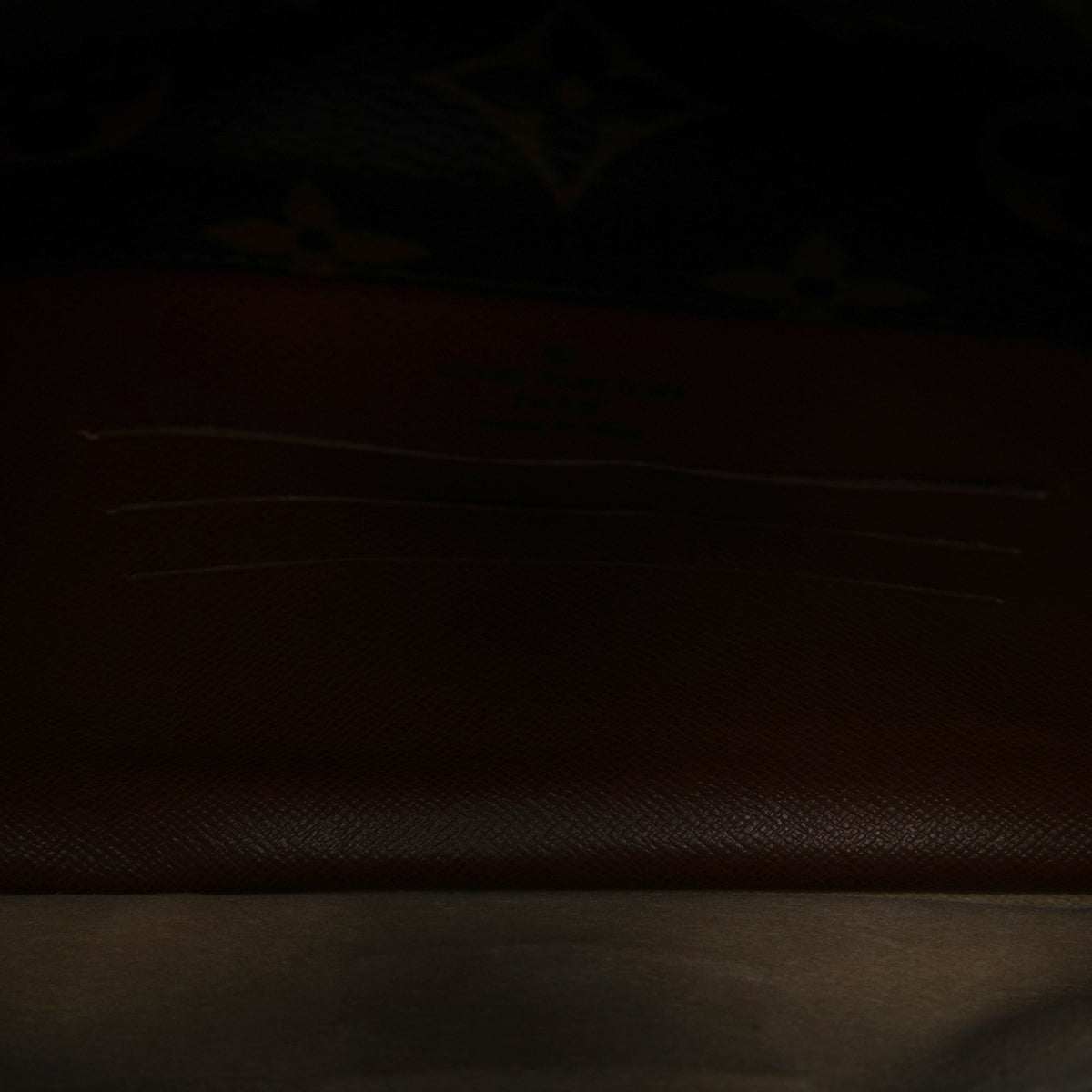 Louis Vuitton Monogram Sofia Coppola Slim Clutch — Brown
