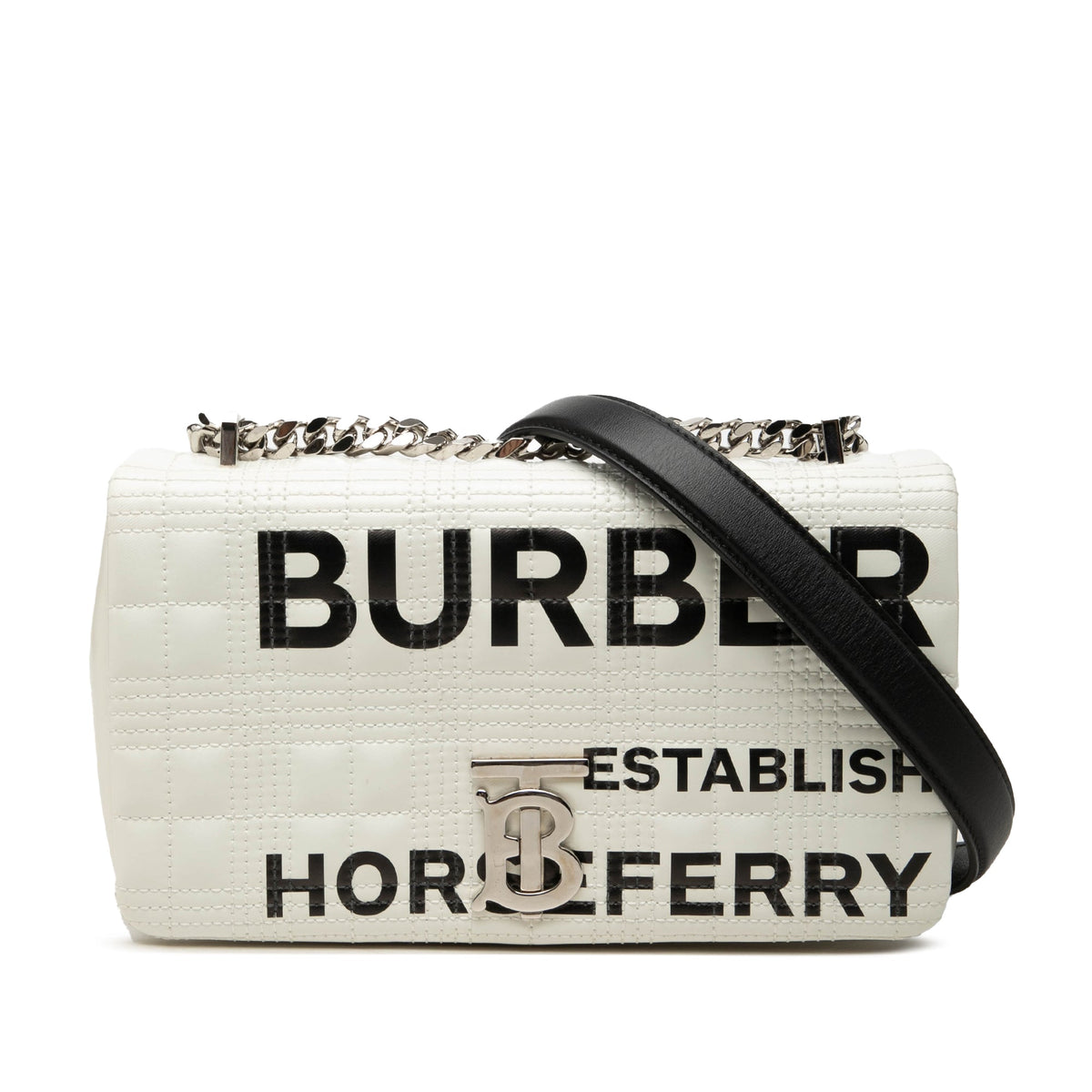 Burberry Small Quilted Coated Canvas Lola Crossbody