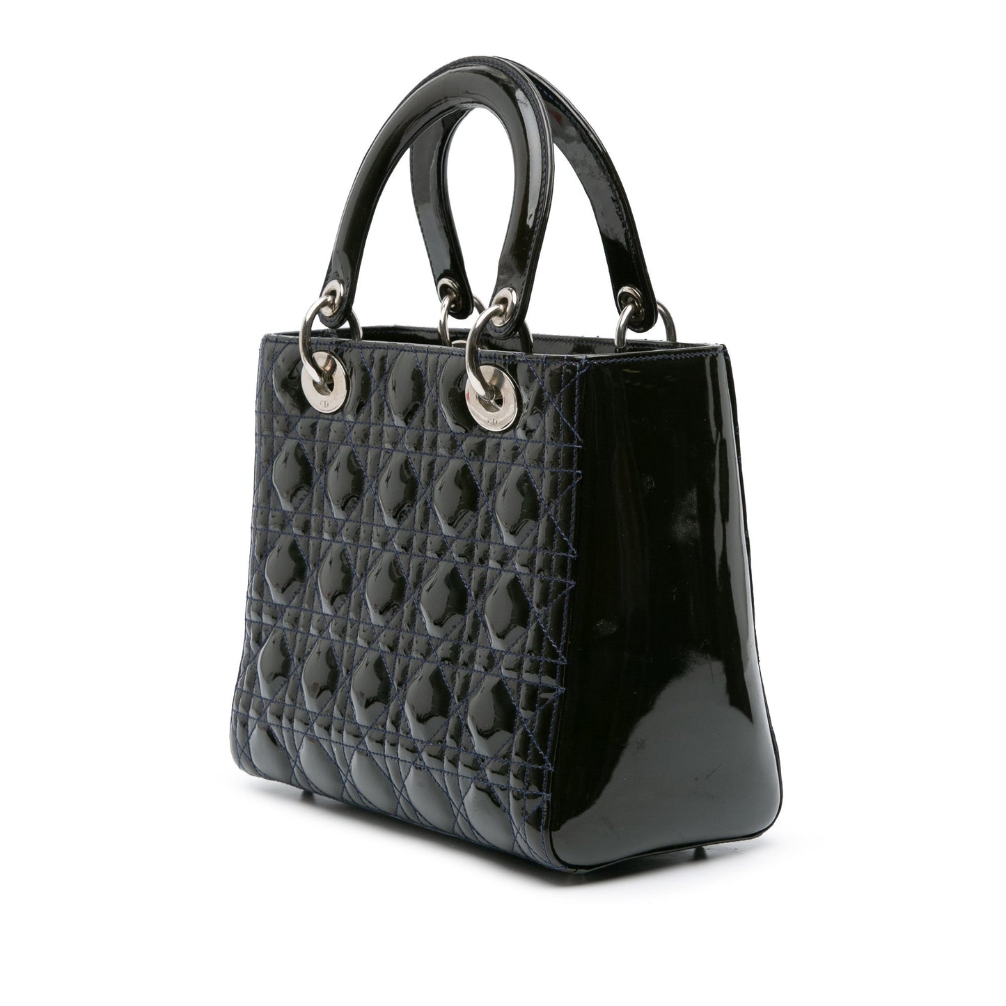 Dior Medium Patent Cannage Lady Dior