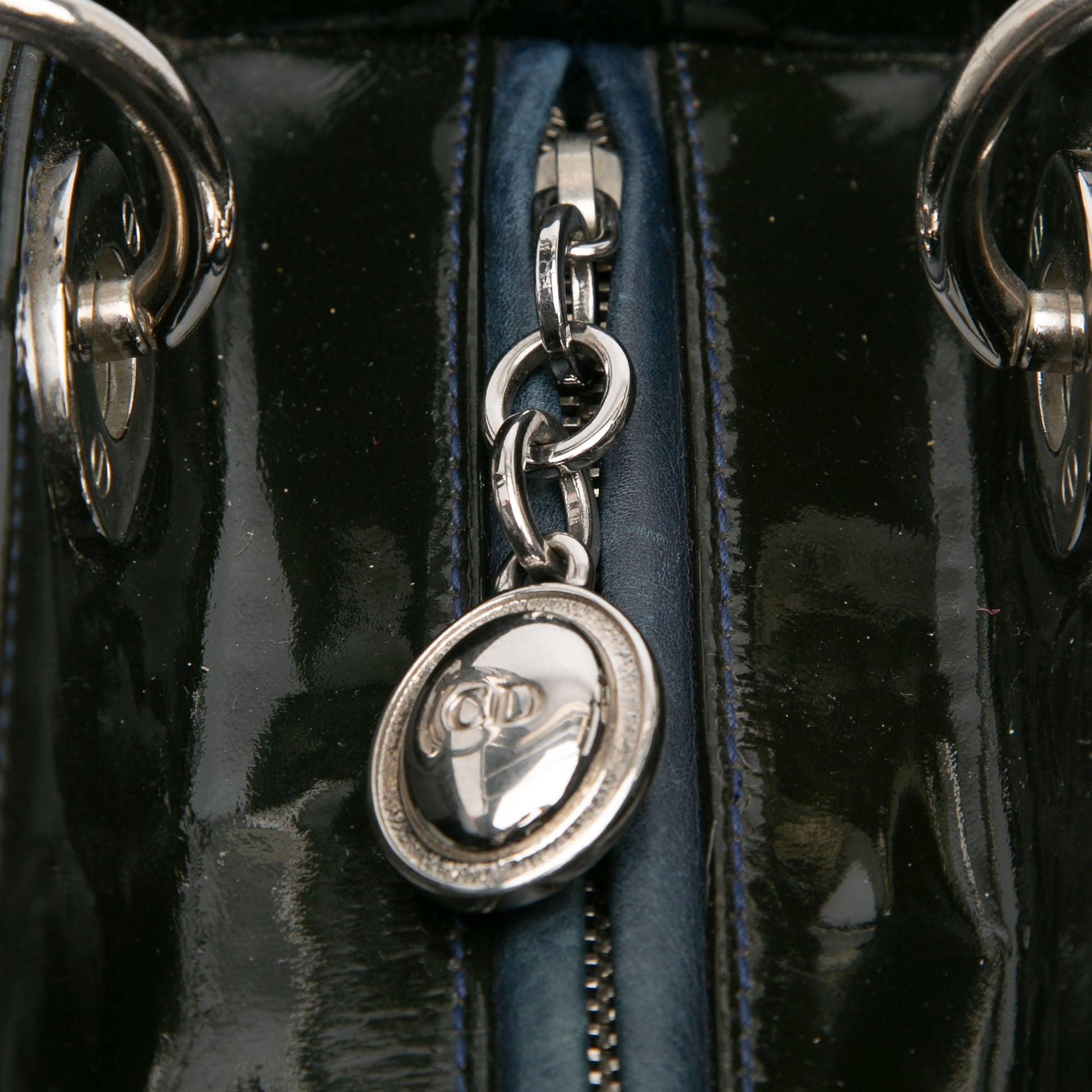 Dior Medium Patent Cannage Lady Dior