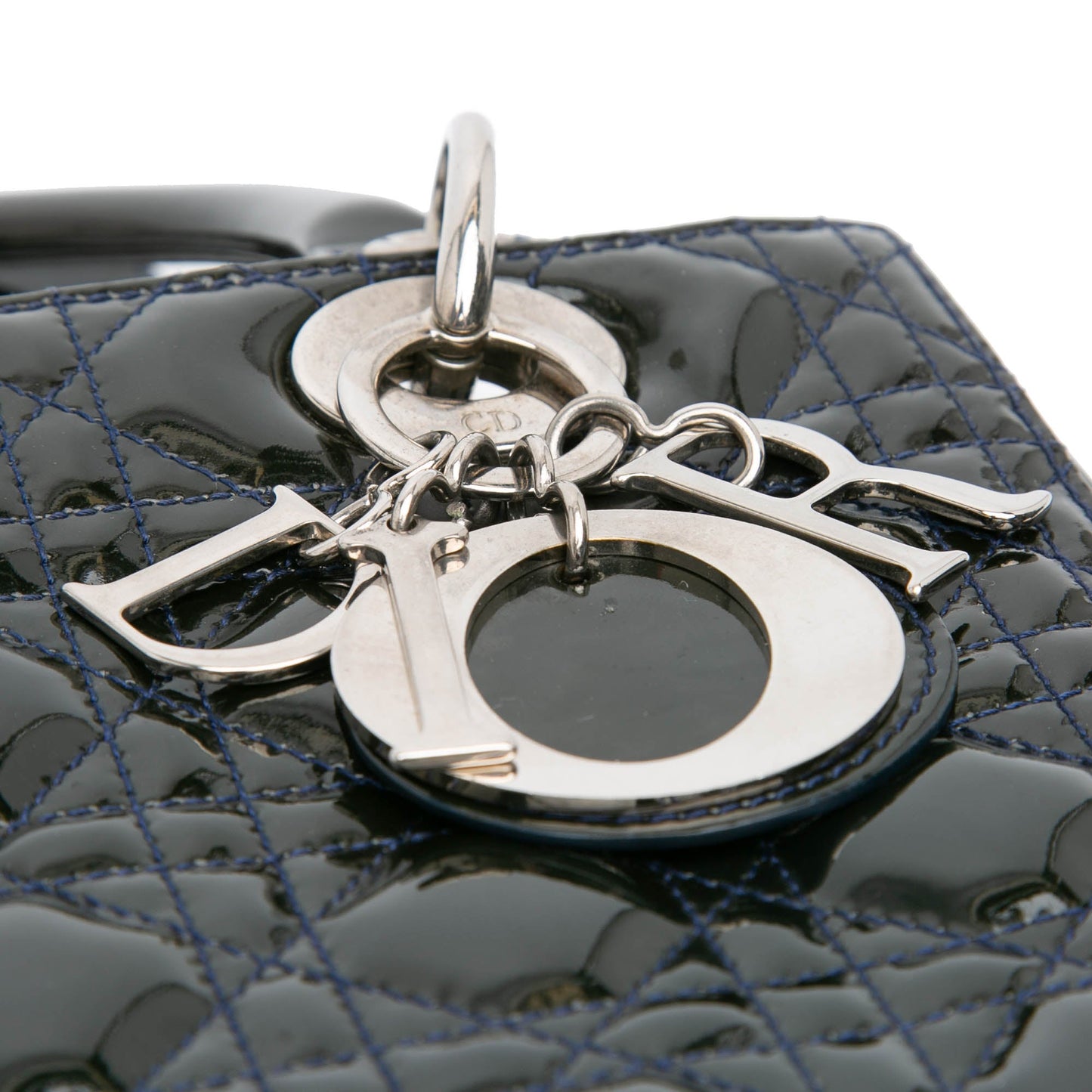 Dior Medium Patent Cannage Lady Dior