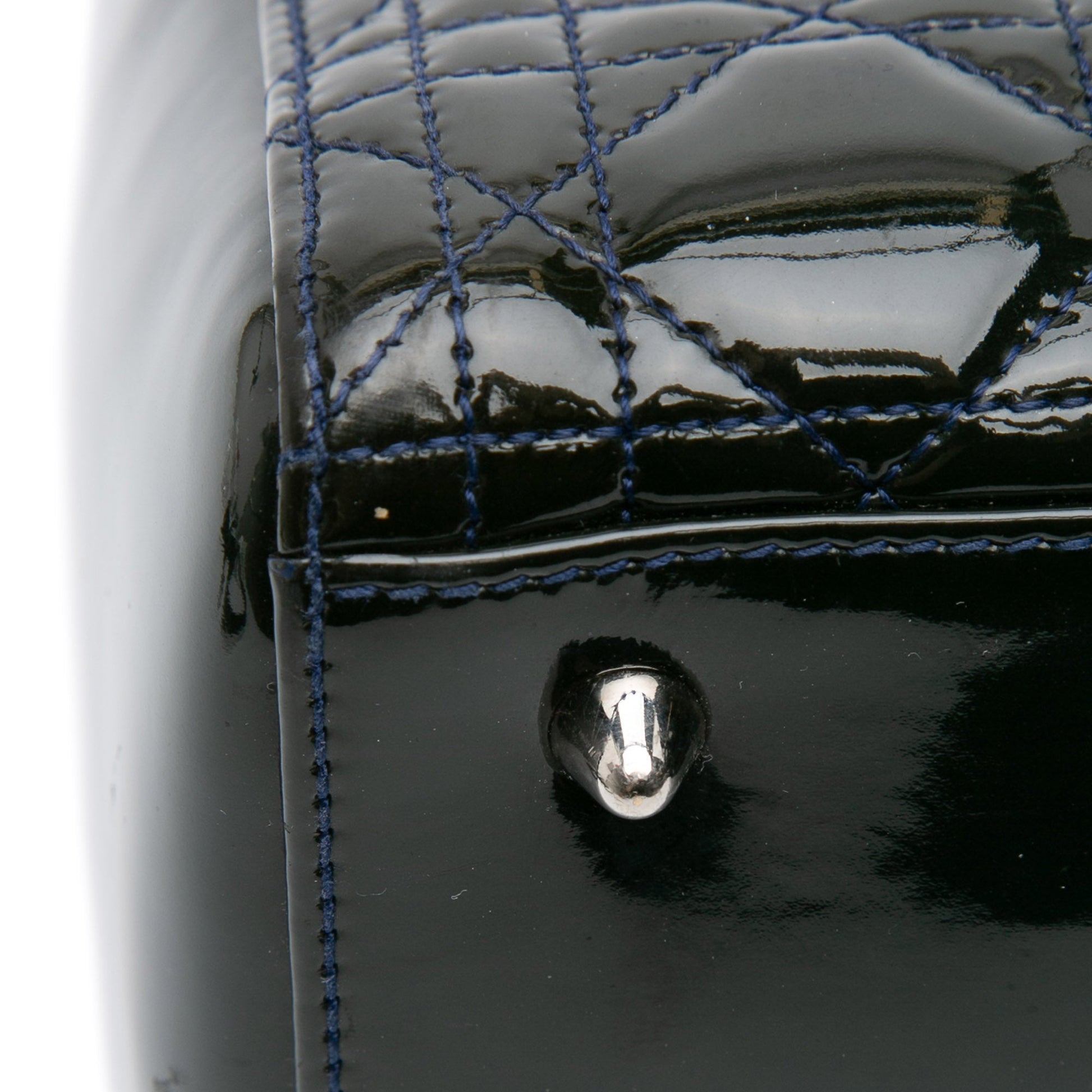 Dior Medium Patent Cannage Lady Dior
