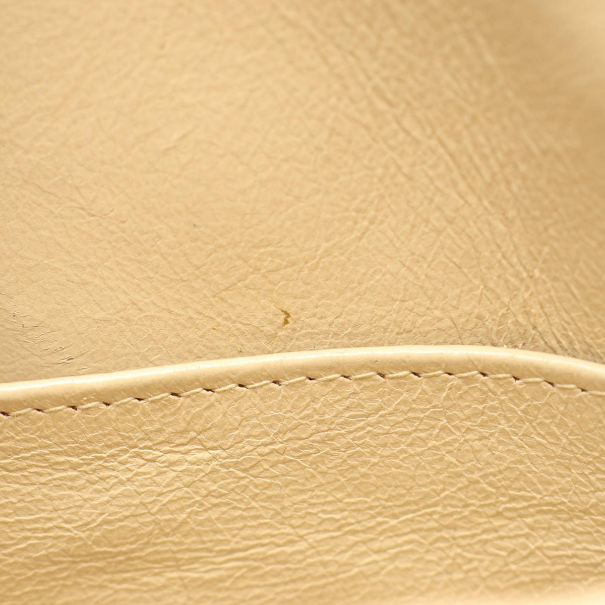 Chanel CC Quilted Caviar Camera Bag — Beige