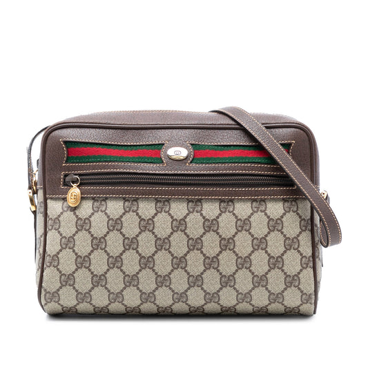 Gucci GG Supreme Interlocking G Web Crossbody