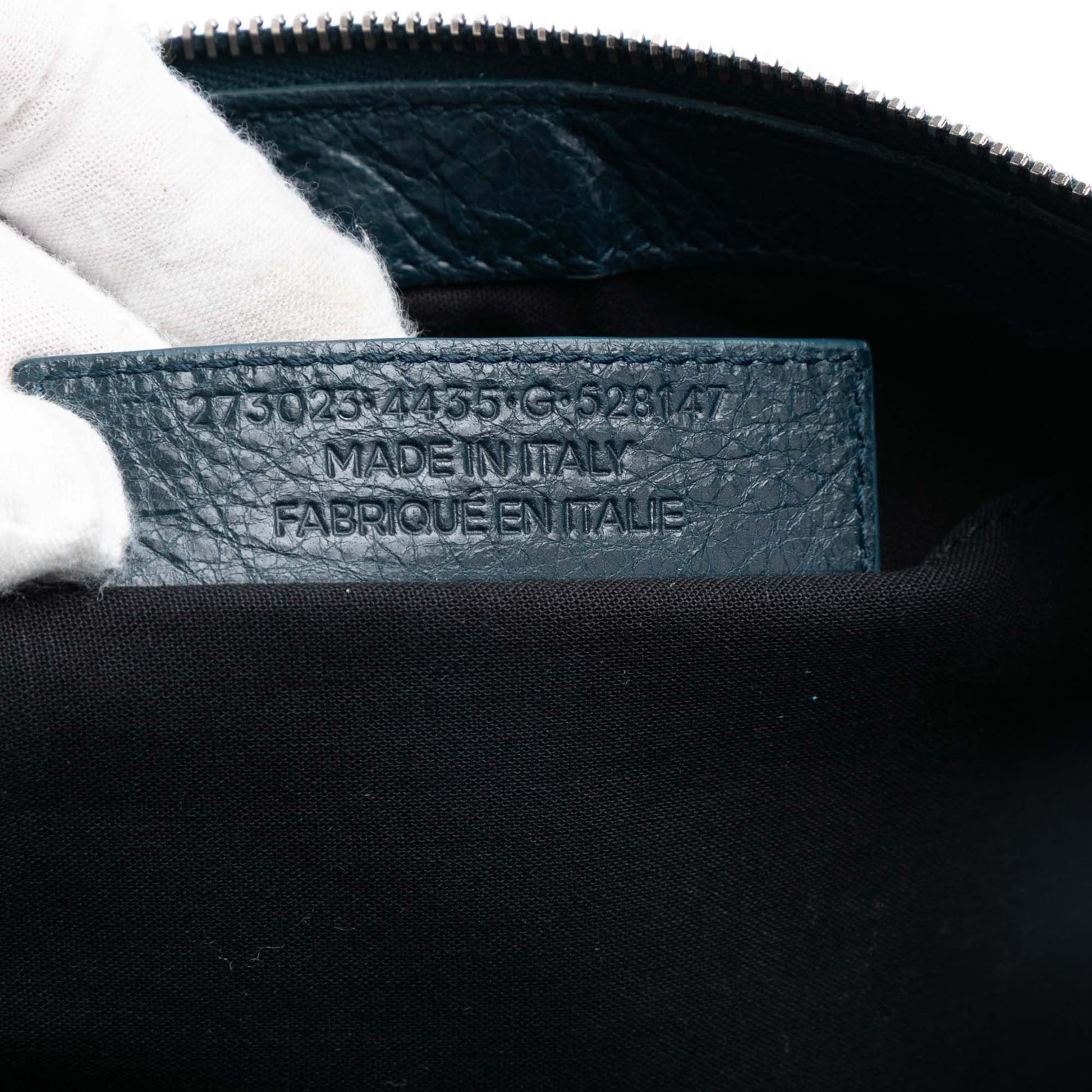 Balenciaga Lambskin Motocross Classic Clip L Clutch