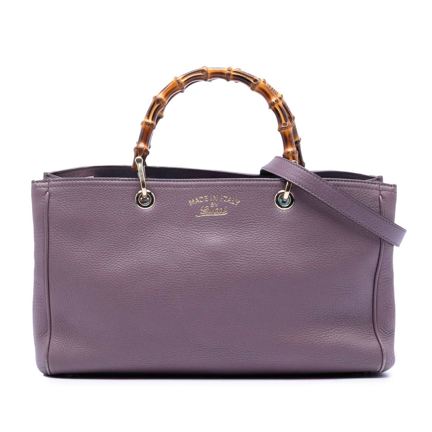 Gucci Medium Calfskin Bamboo Shopper Satchel