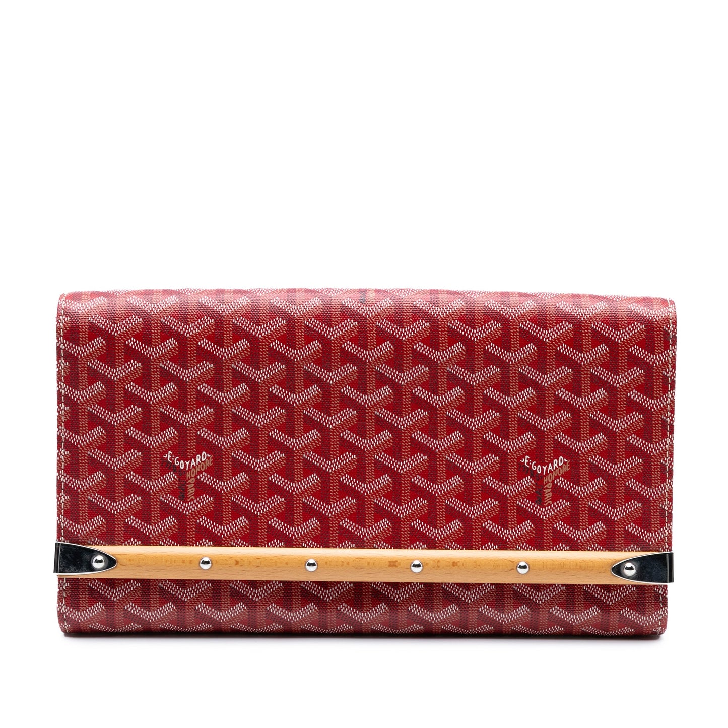 Goyard Goyardine Monte Carlo Bois Clutch