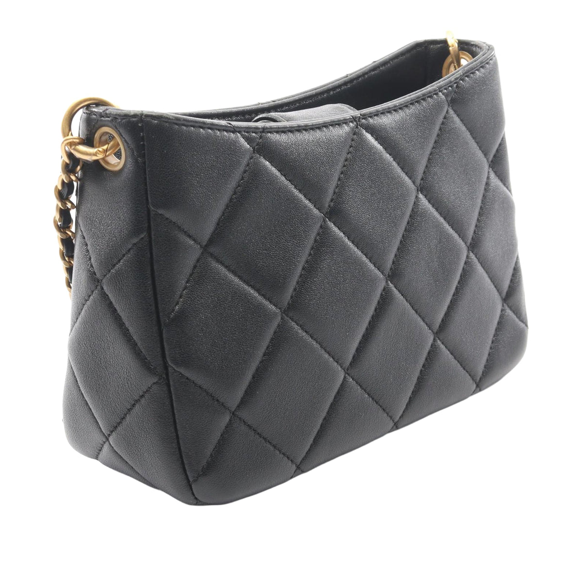 Chanel CC Quilted Lambskin Pearl Crossbody