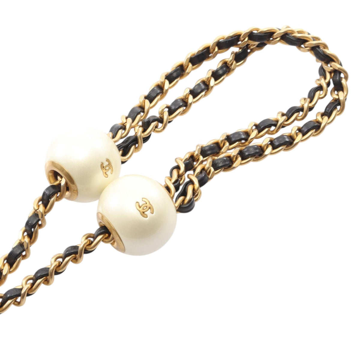 Chanel CC Quilted Lambskin Pearl Crossbody