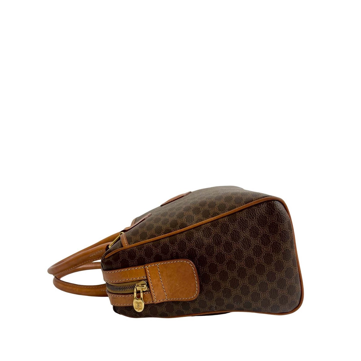 Celine Macadam Coated Canvas Boston Bag