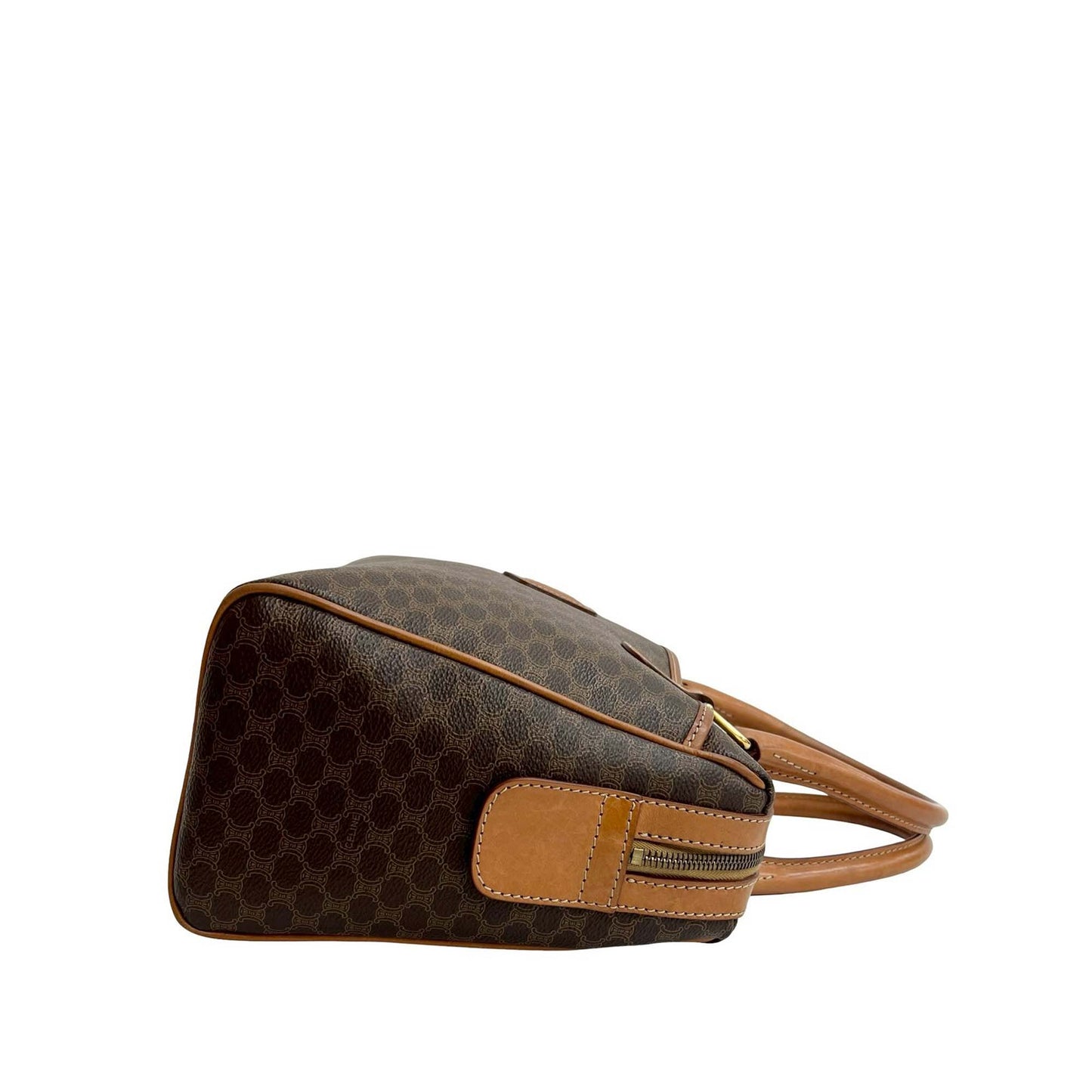 Celine Macadam Coated Canvas Boston Bag