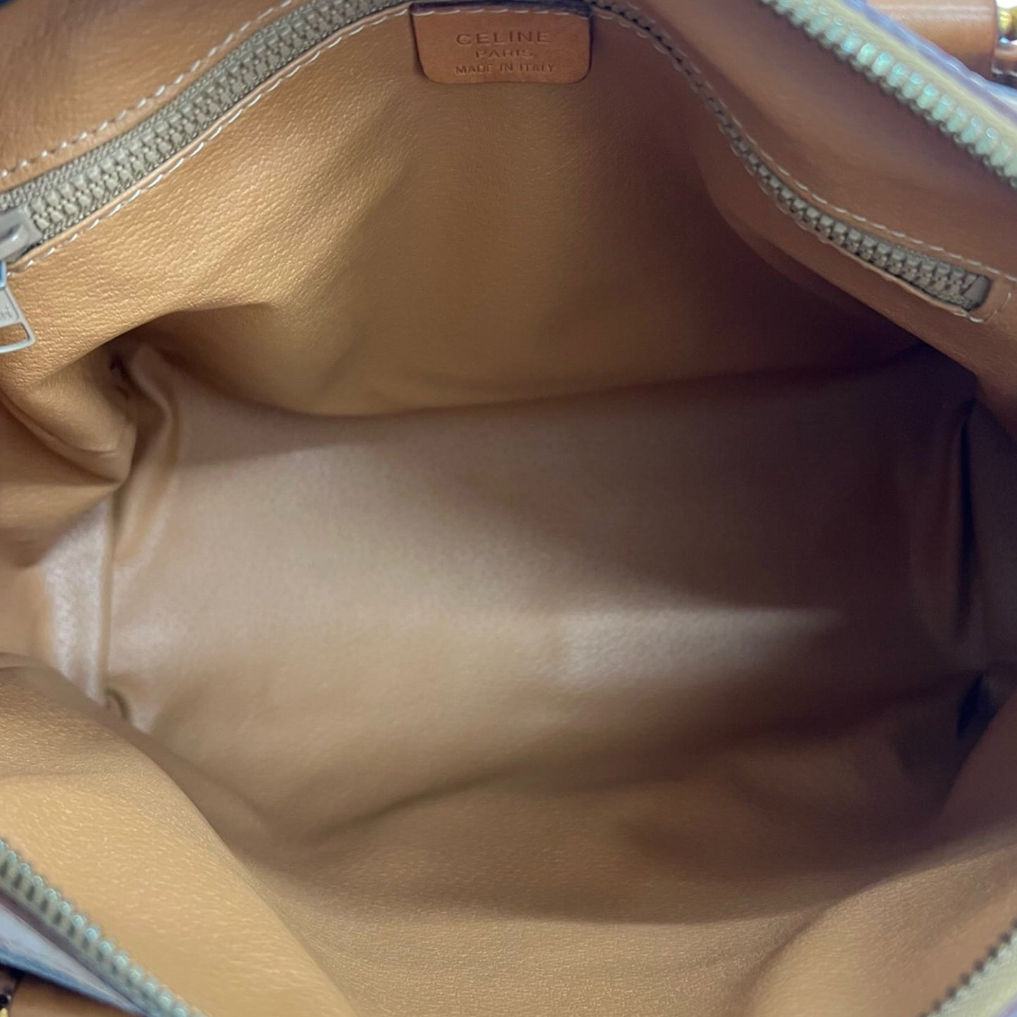Celine Macadam Coated Canvas Boston Bag