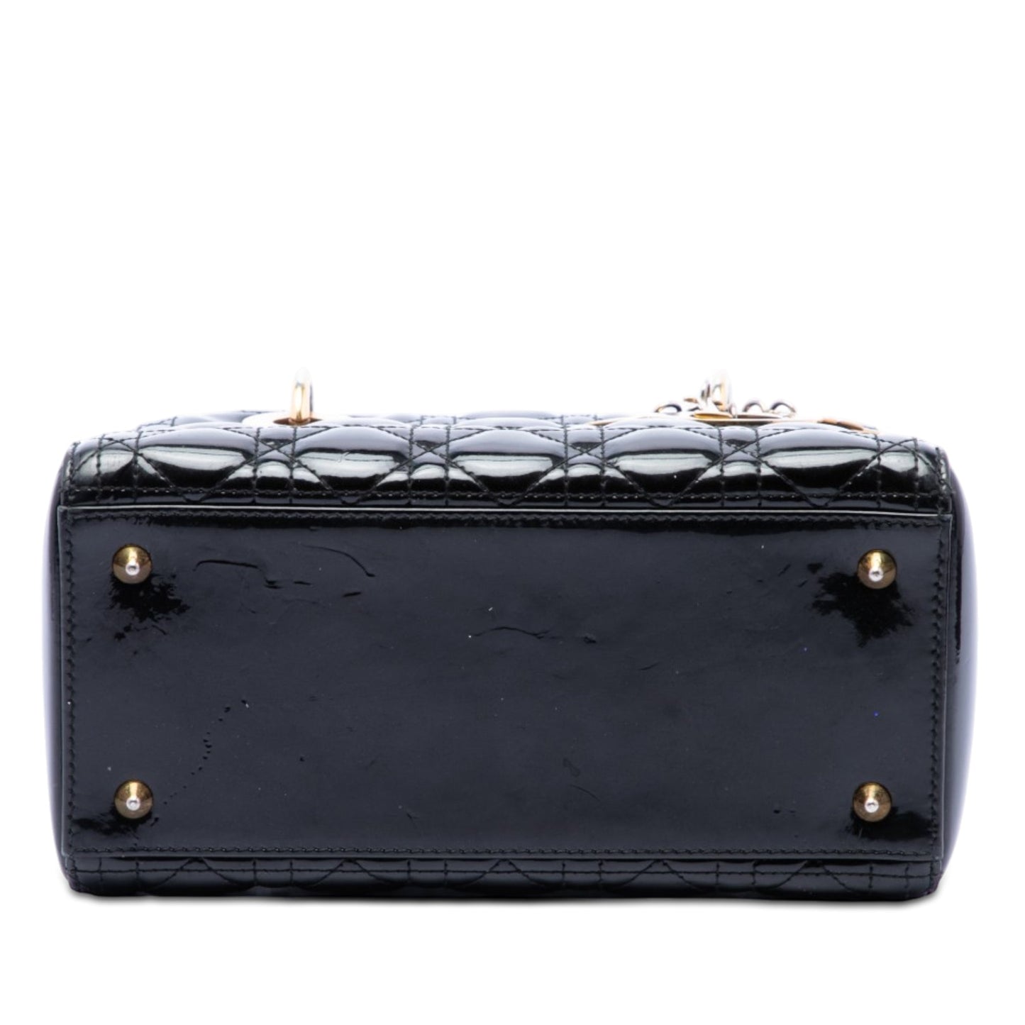 Dior Medium Patent Cannage Lady Dior