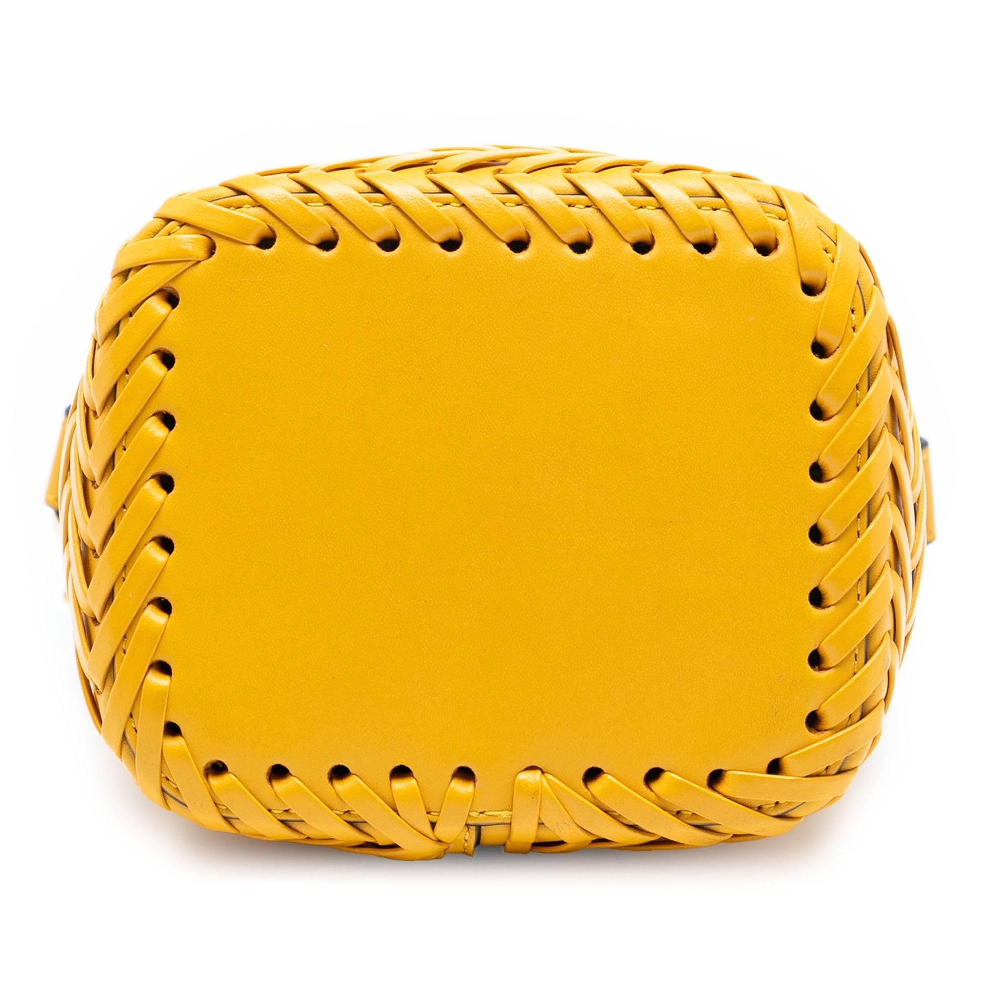 Fendi Mini Embossed Leather Whipstitch Mon Tresor Bucket Bag
