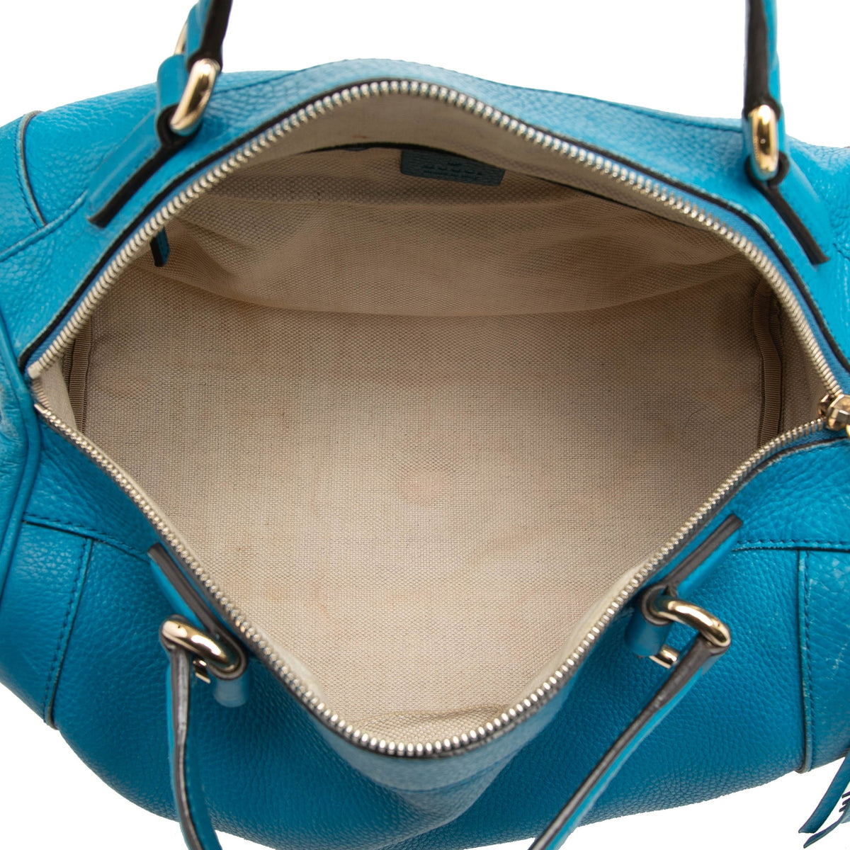 Gucci Medium Pebbled Calfskin Soho Boston Bag