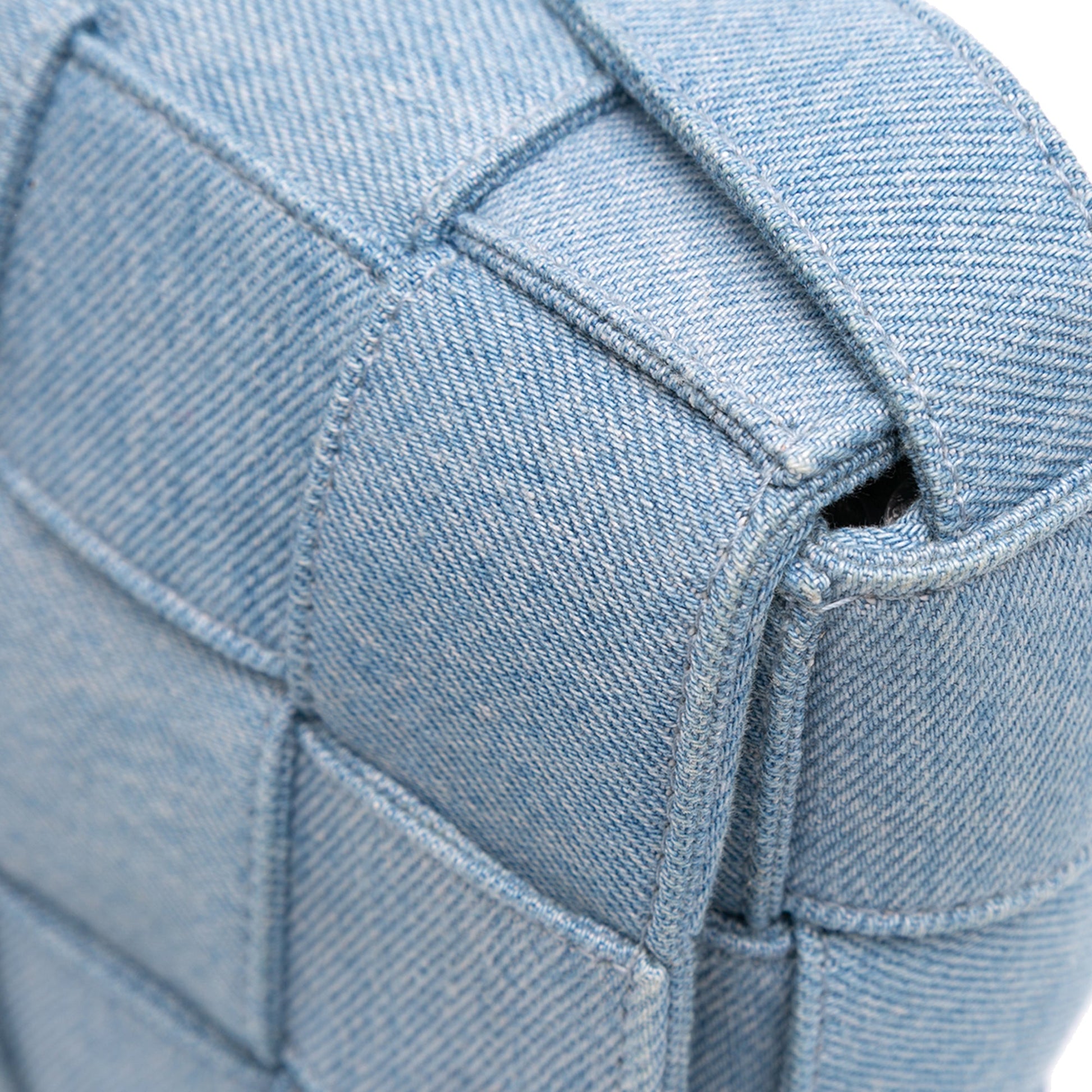 Bottega Veneta Denim Intrecciato Cassette Crossbody