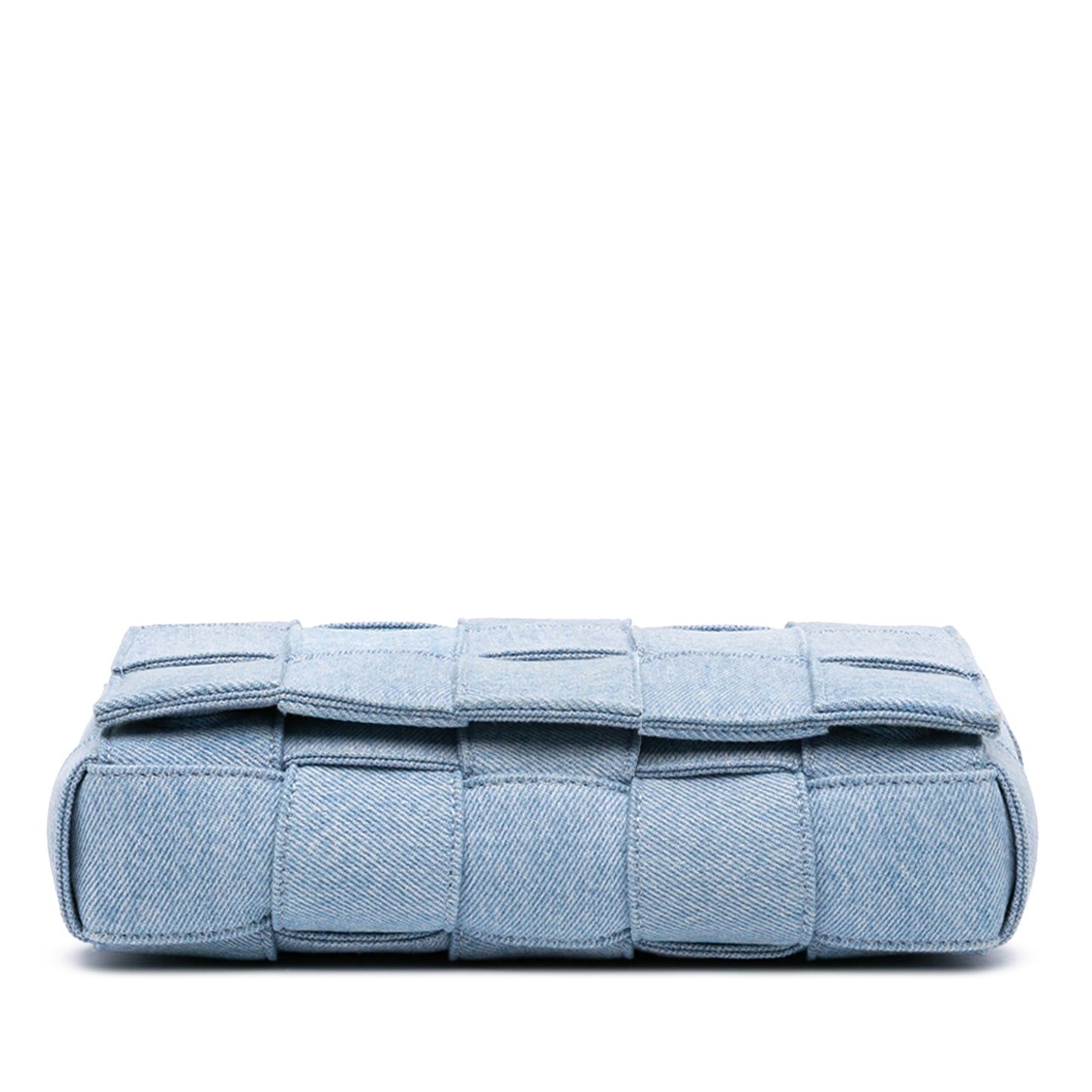 Bottega Veneta Denim Intrecciato Cassette Crossbody